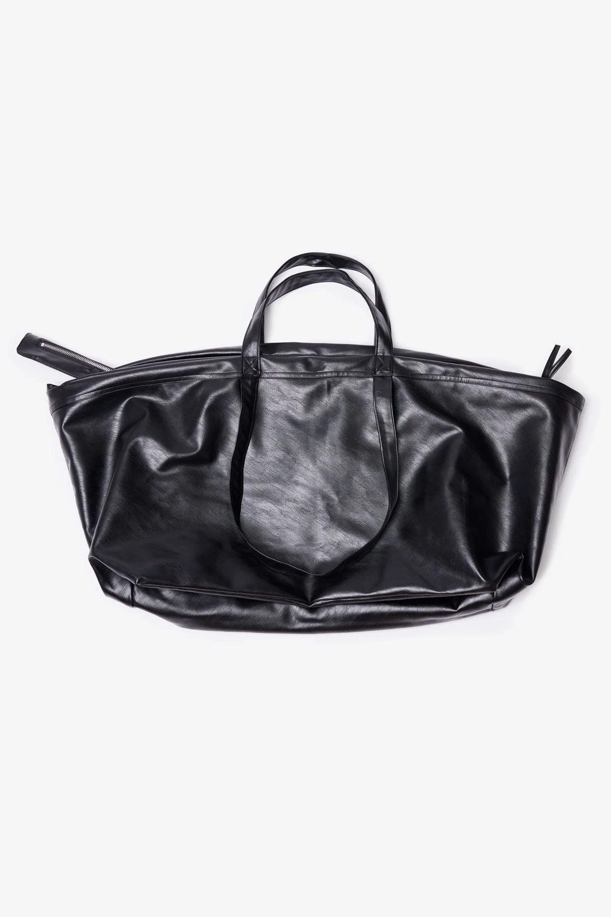 Leather Weekender Bag - Black - Image 2