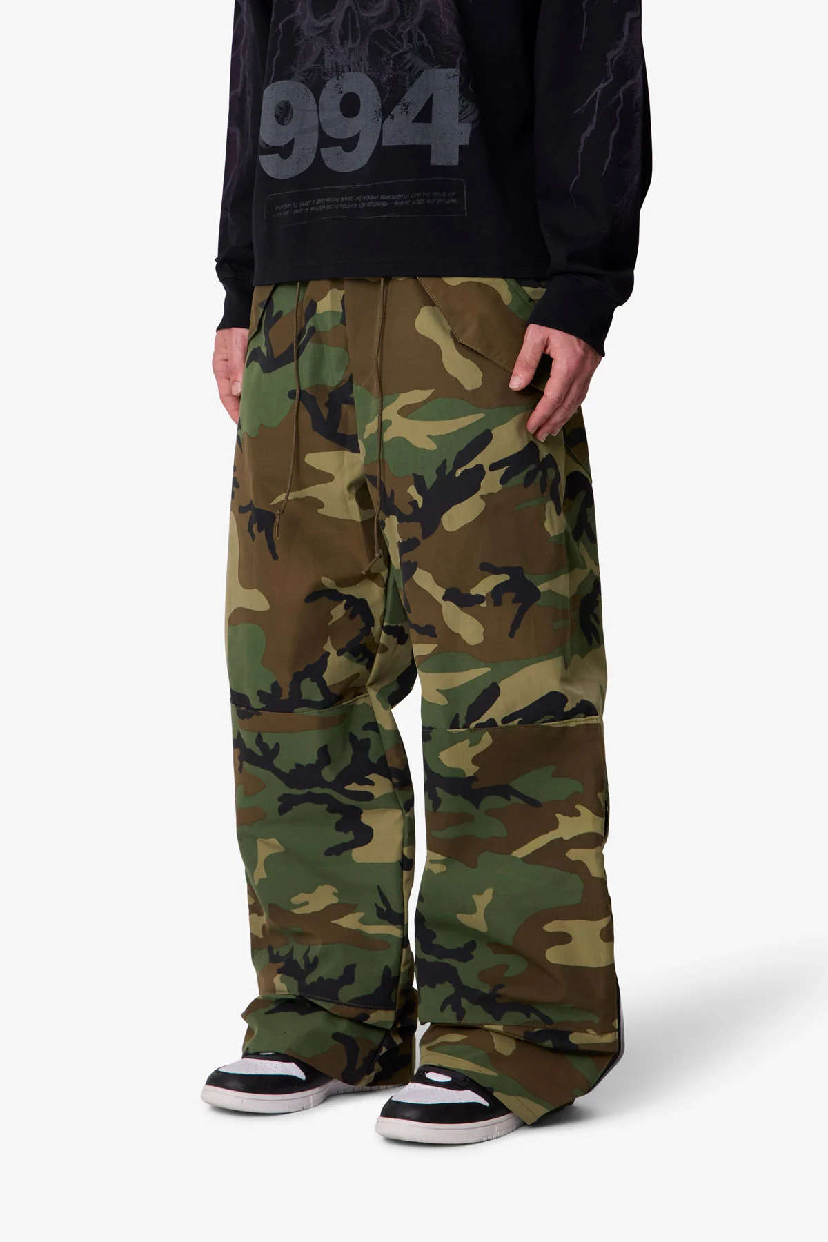 Baggy Military Pants - Camo - Image 3