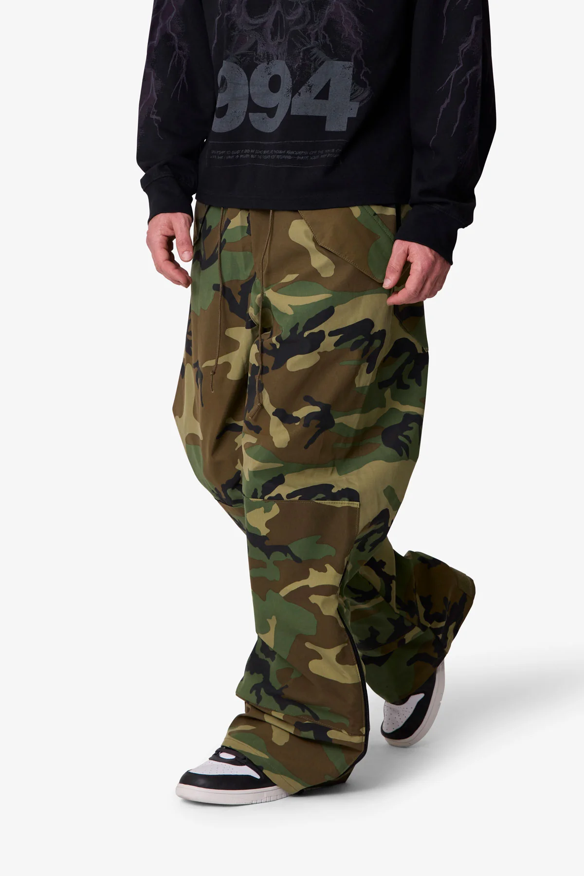 Baggy Military Pants - Camo - Image 6