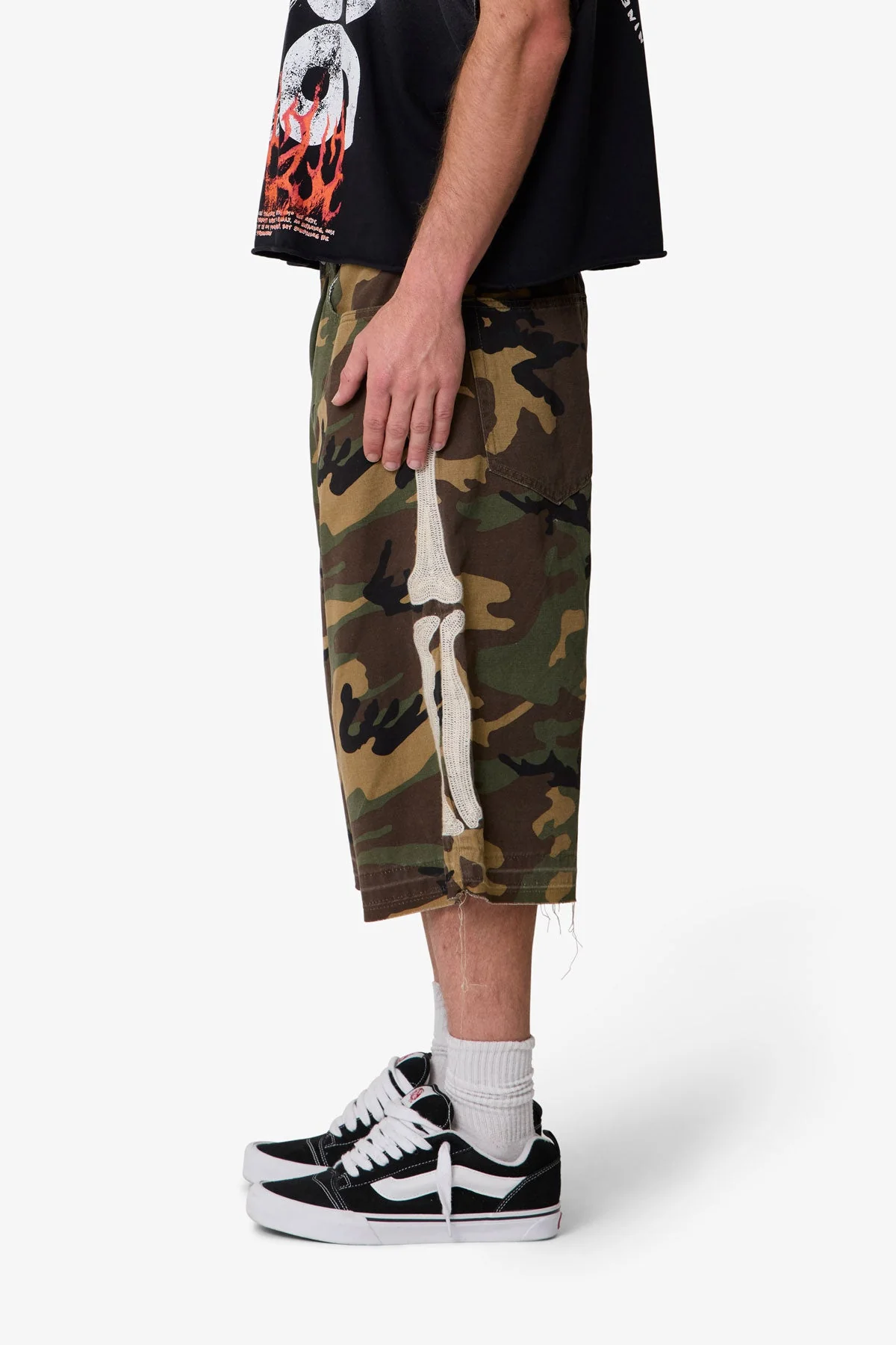 Ultra Baggy Bone Shorts - Camo - Image 4