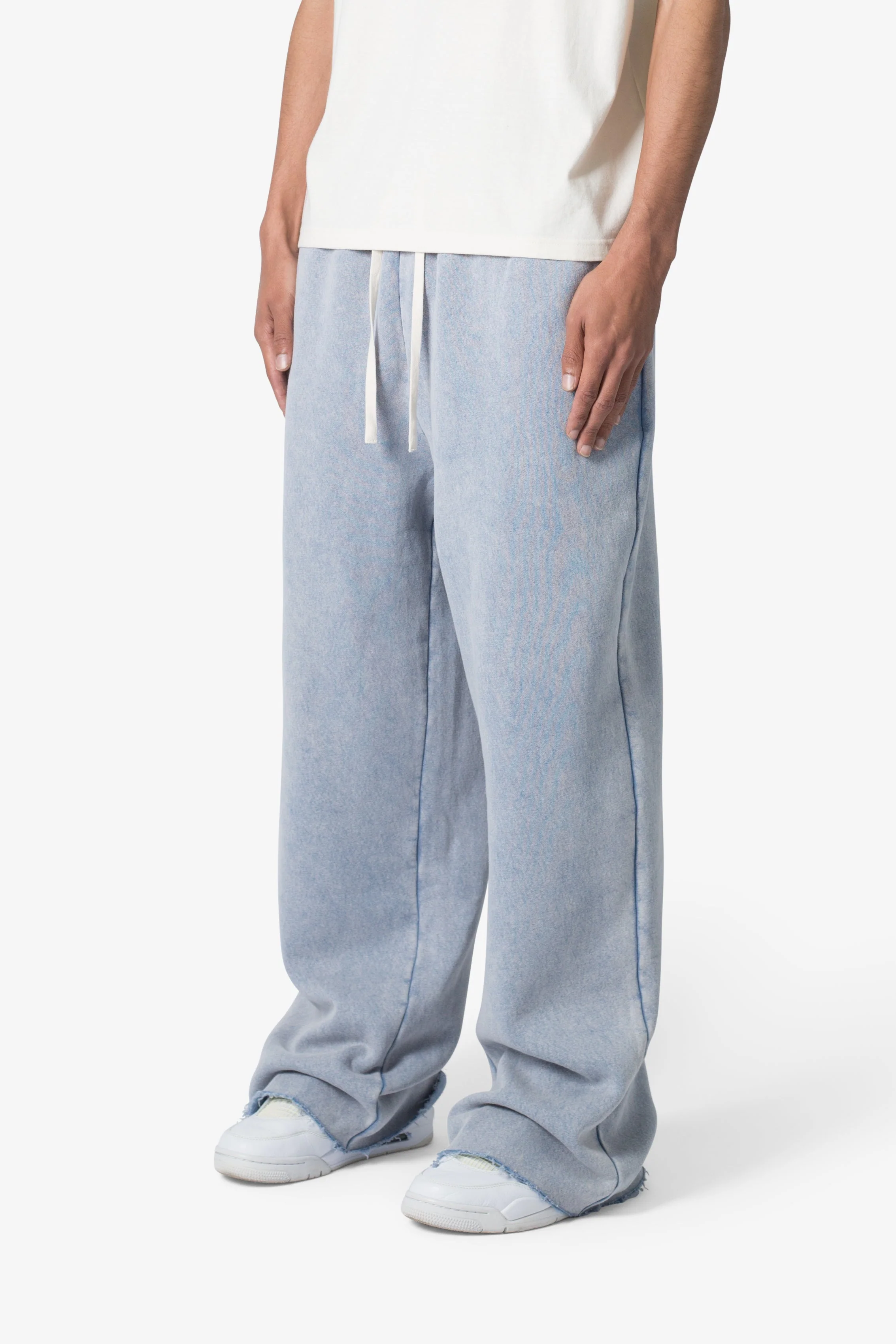 Washed Ultra Baggy Sweatpants - Washed Light Blue - Image 3