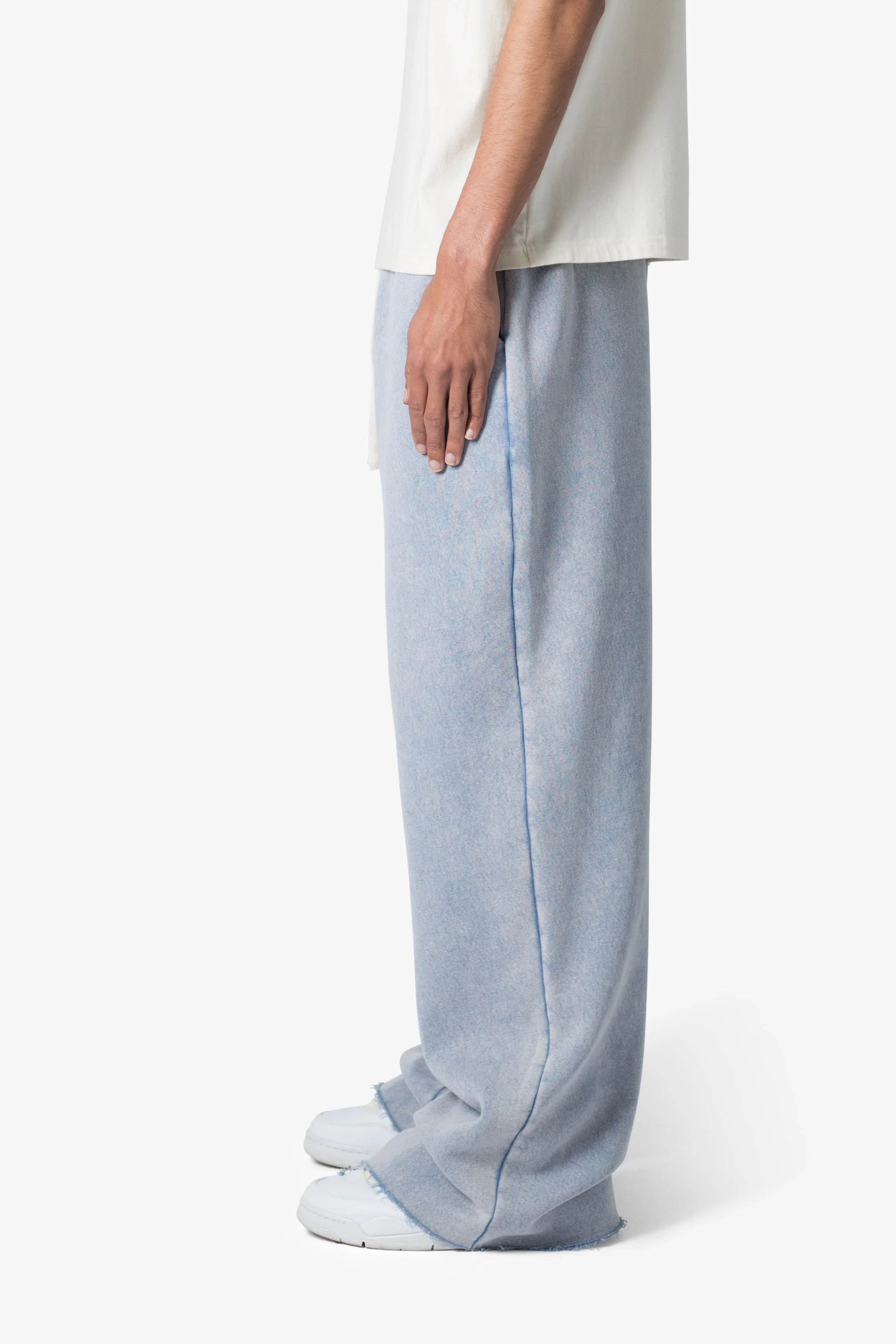 Washed Ultra Baggy Sweatpants - Washed Light Blue - Image 4