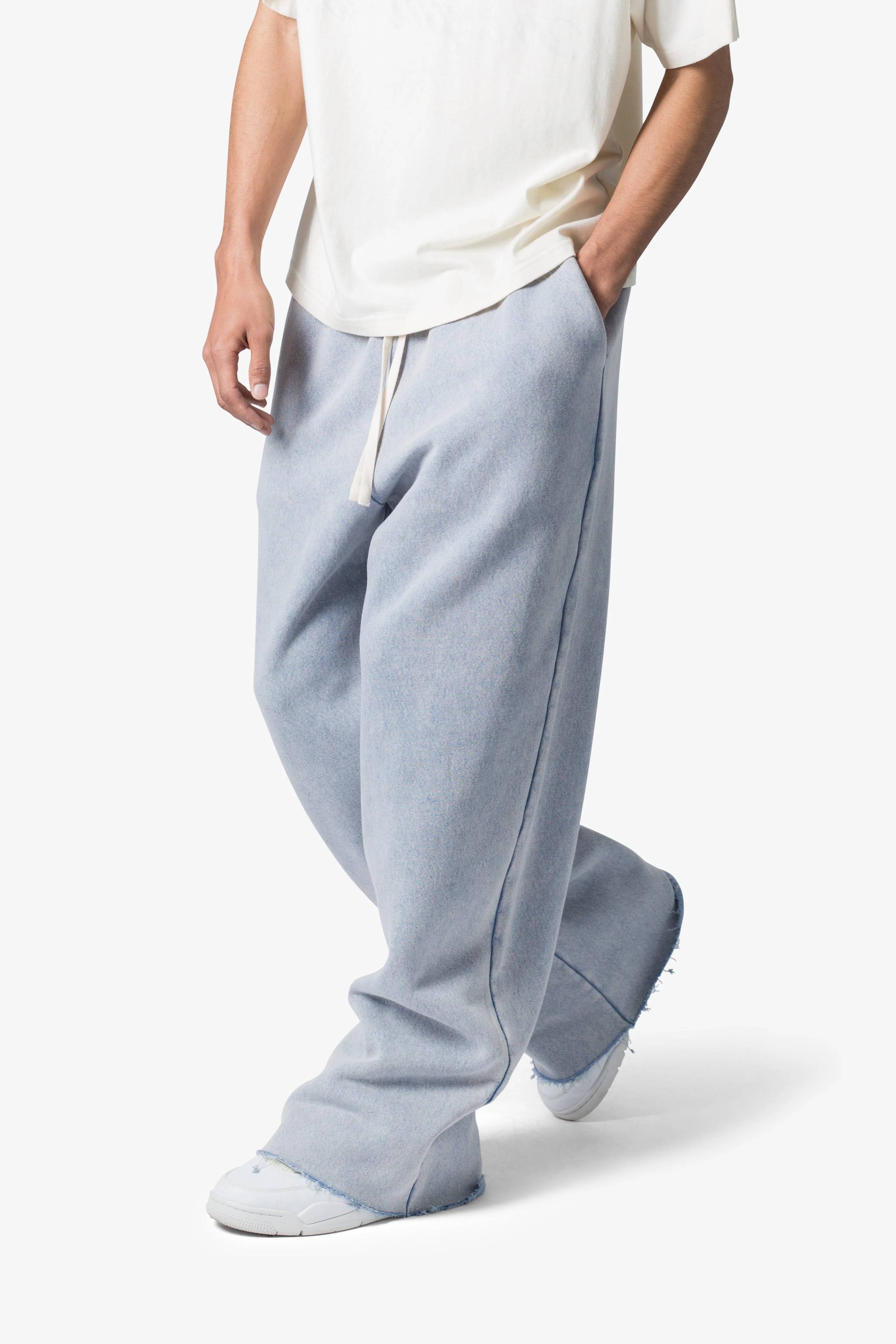 Washed Ultra Baggy Sweatpants - Washed Light Blue - Image 6