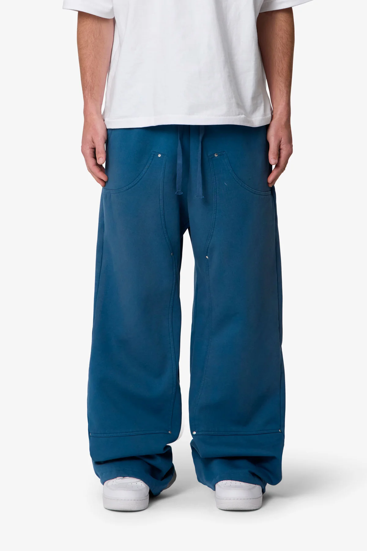 West Double Knee Sweatpants - Blue - Image 2