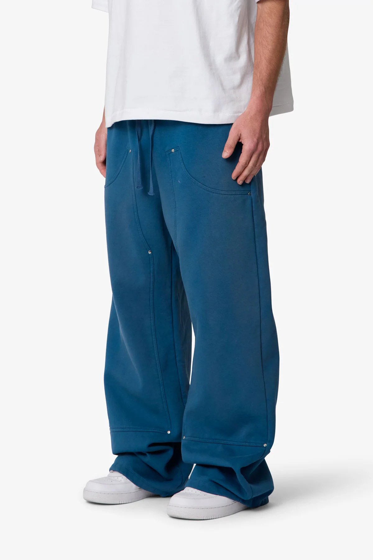 West Double Knee Sweatpants - Blue - Image 3