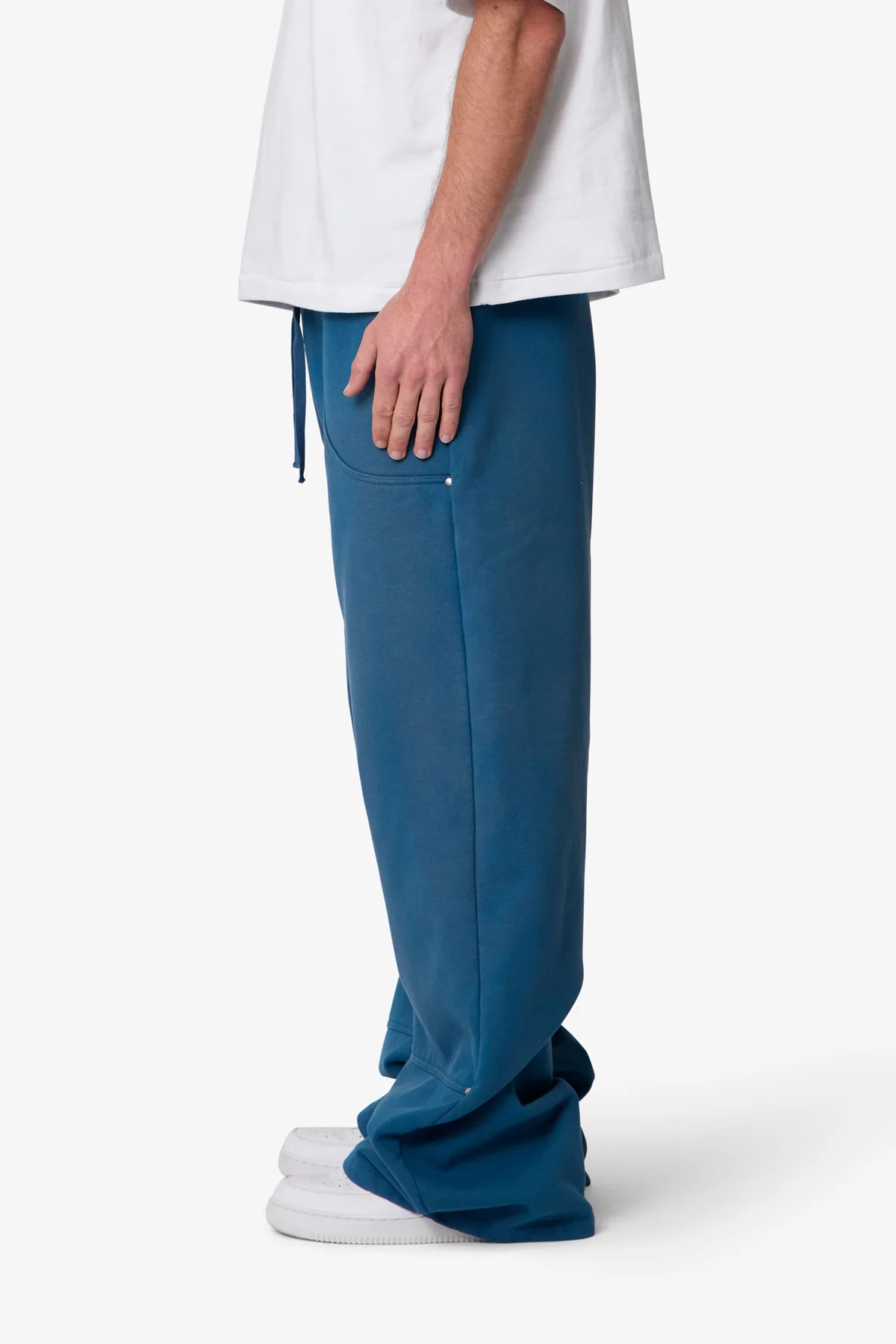 West Double Knee Sweatpants - Blue - Image 4