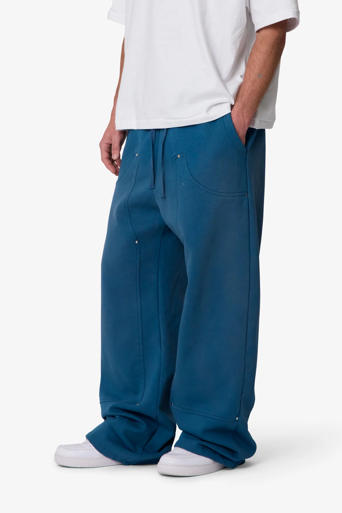 West Double Knee Sweatpants - Blue - Image 6