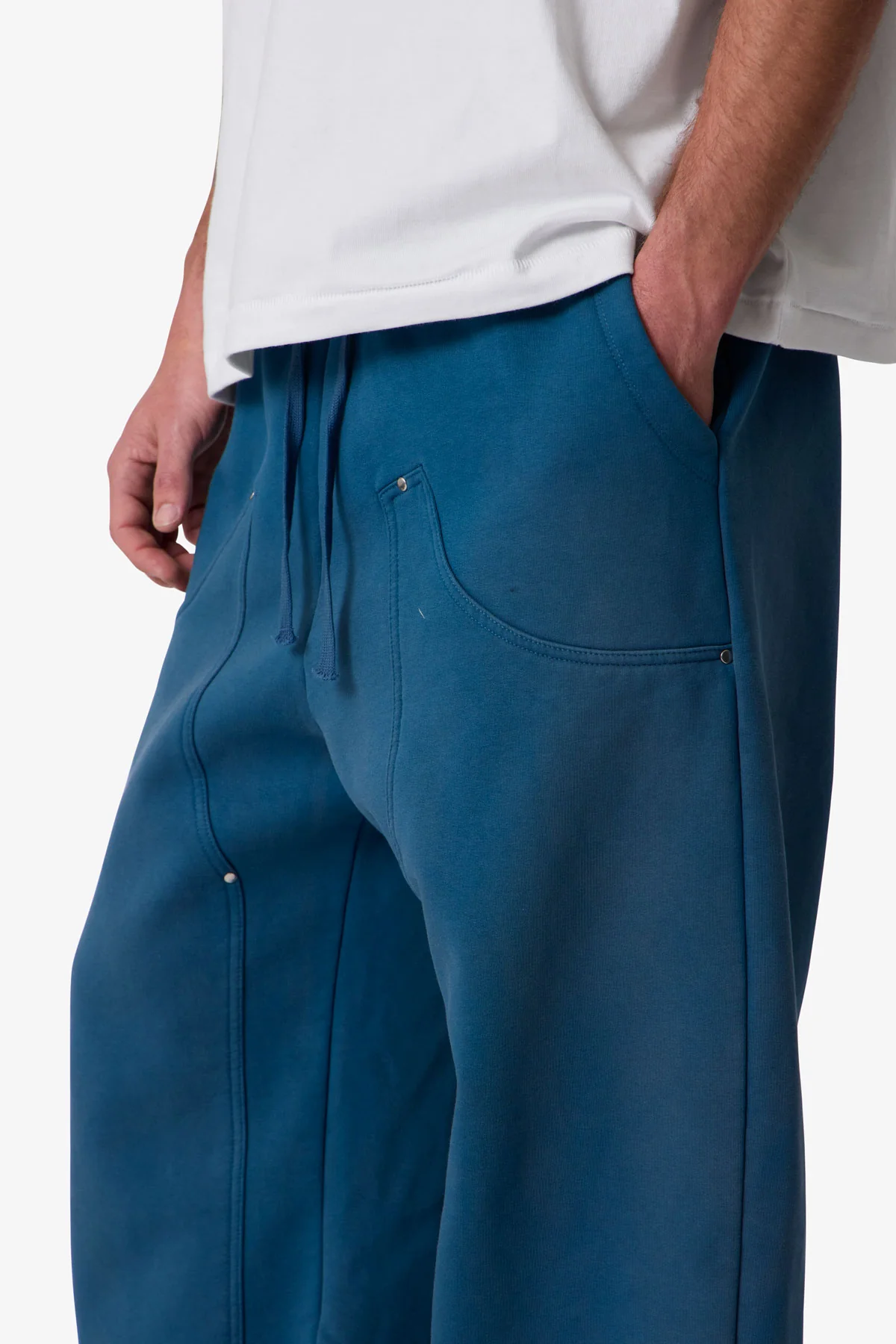West Double Knee Sweatpants - Blue - Image 7