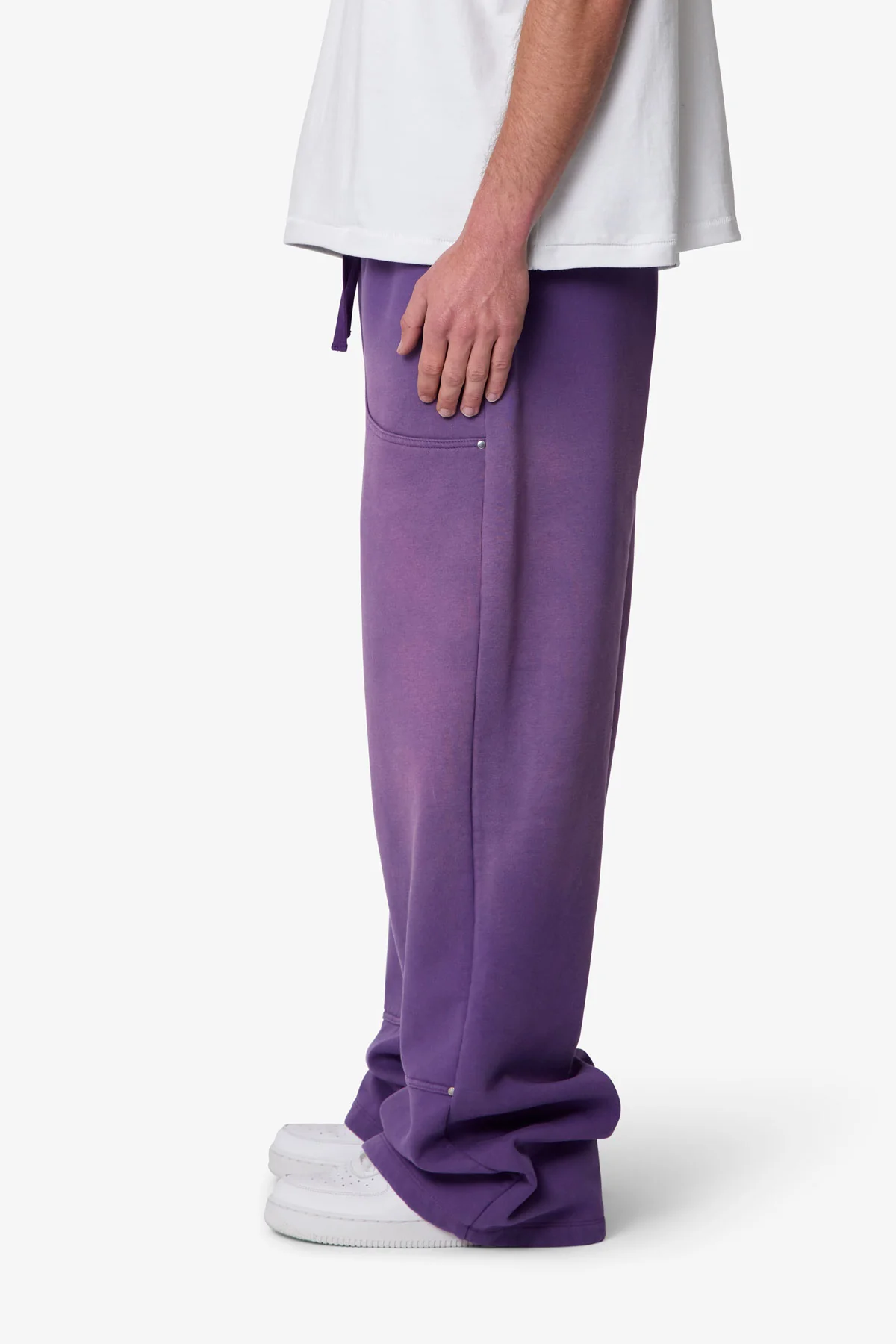 West Double Knee Sweatpants - Purple - Image 4