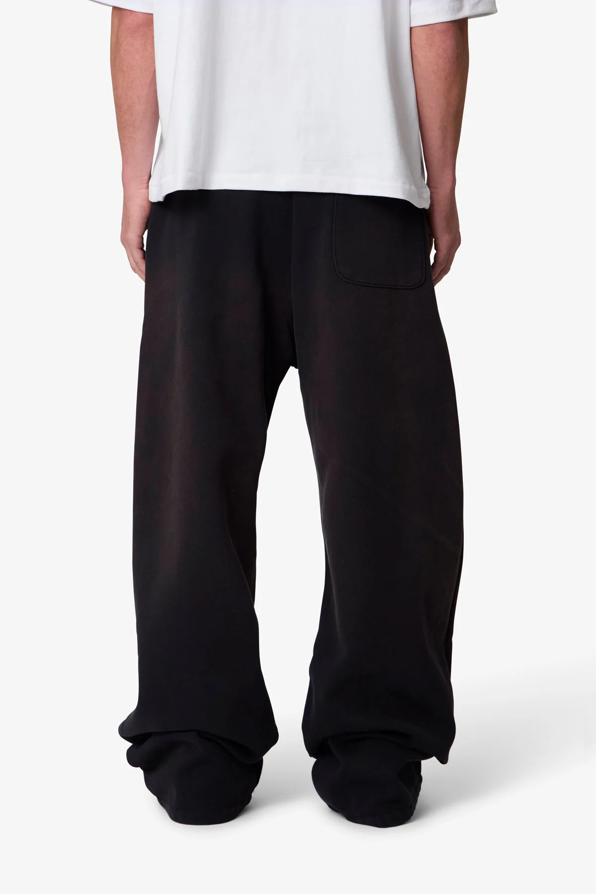 West Double Knee Sweatpants - Washed Black - Image 5