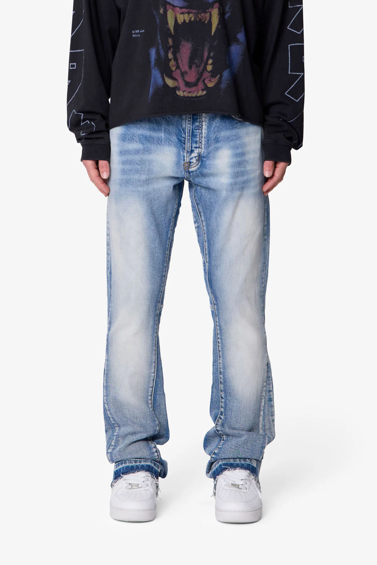 B484 Flare Denim - Blue - Image 2