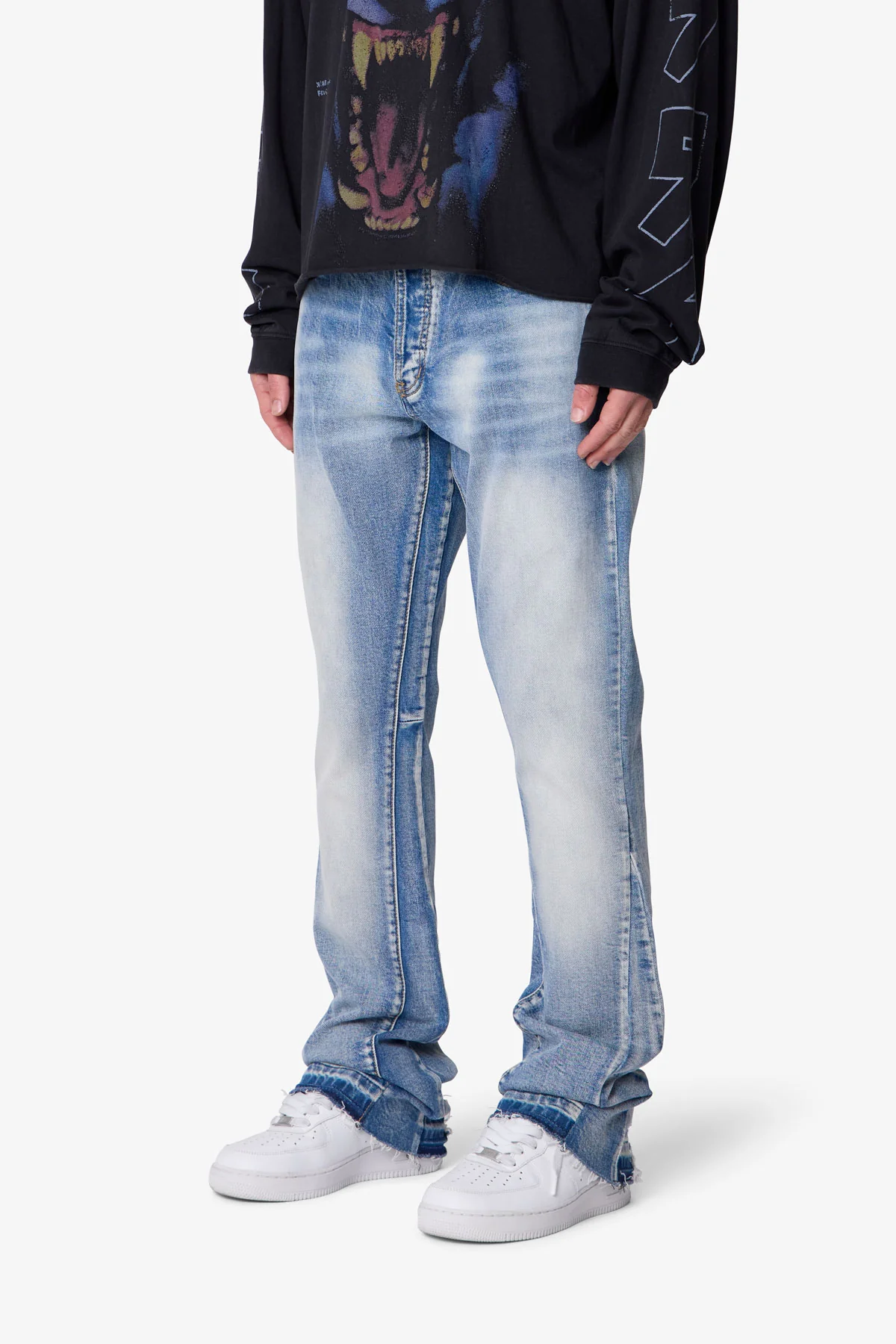 B484 Flare Denim - Blue - Image 3