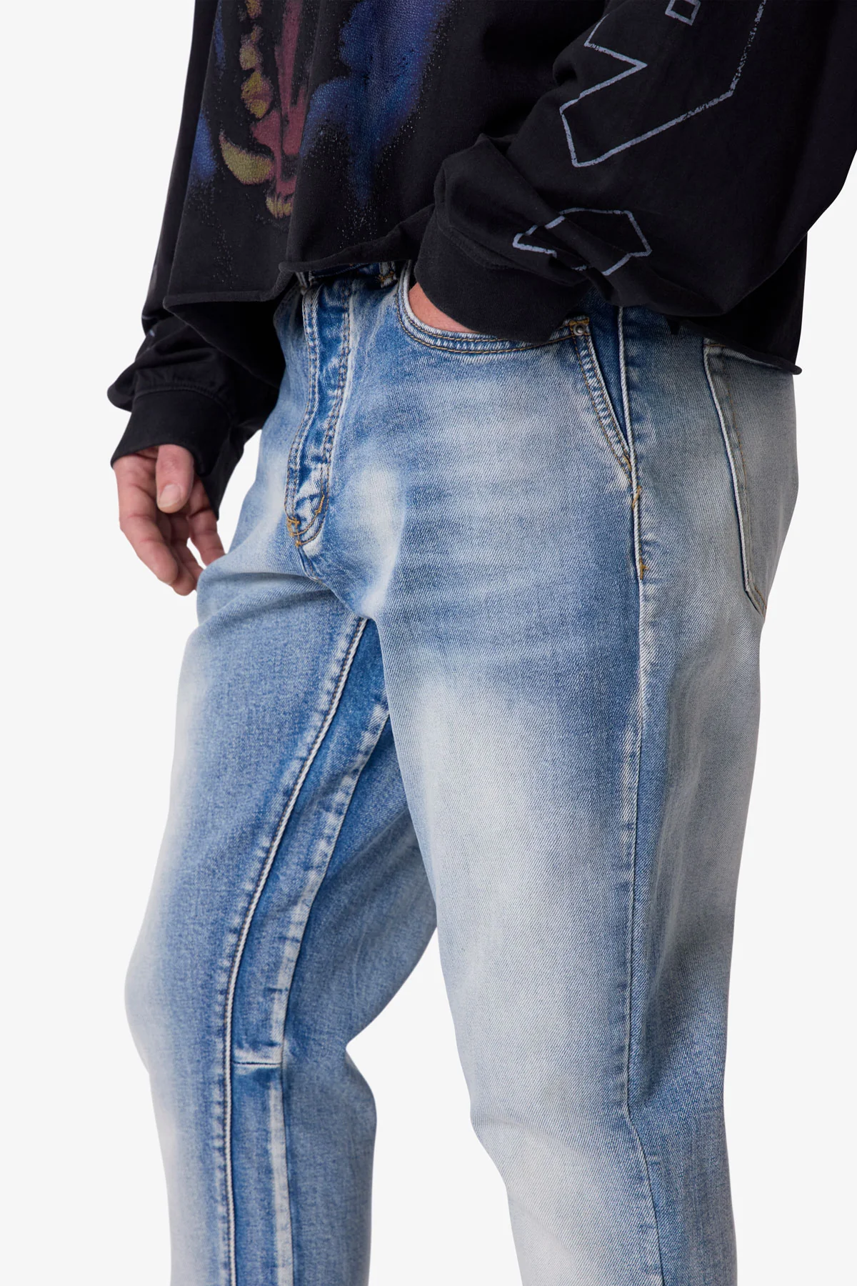 B484 Flare Denim - Blue - Image 8