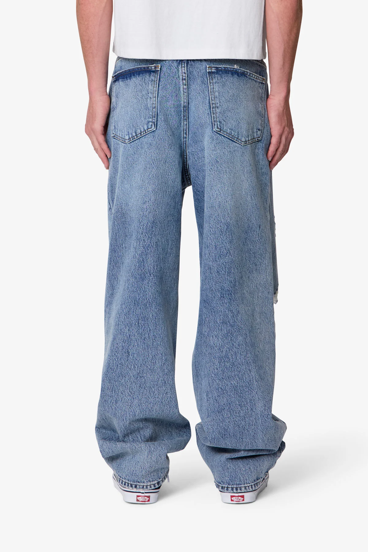 Ultra Baggy Blowout Denim - Washed Vintage Blue - Image 5