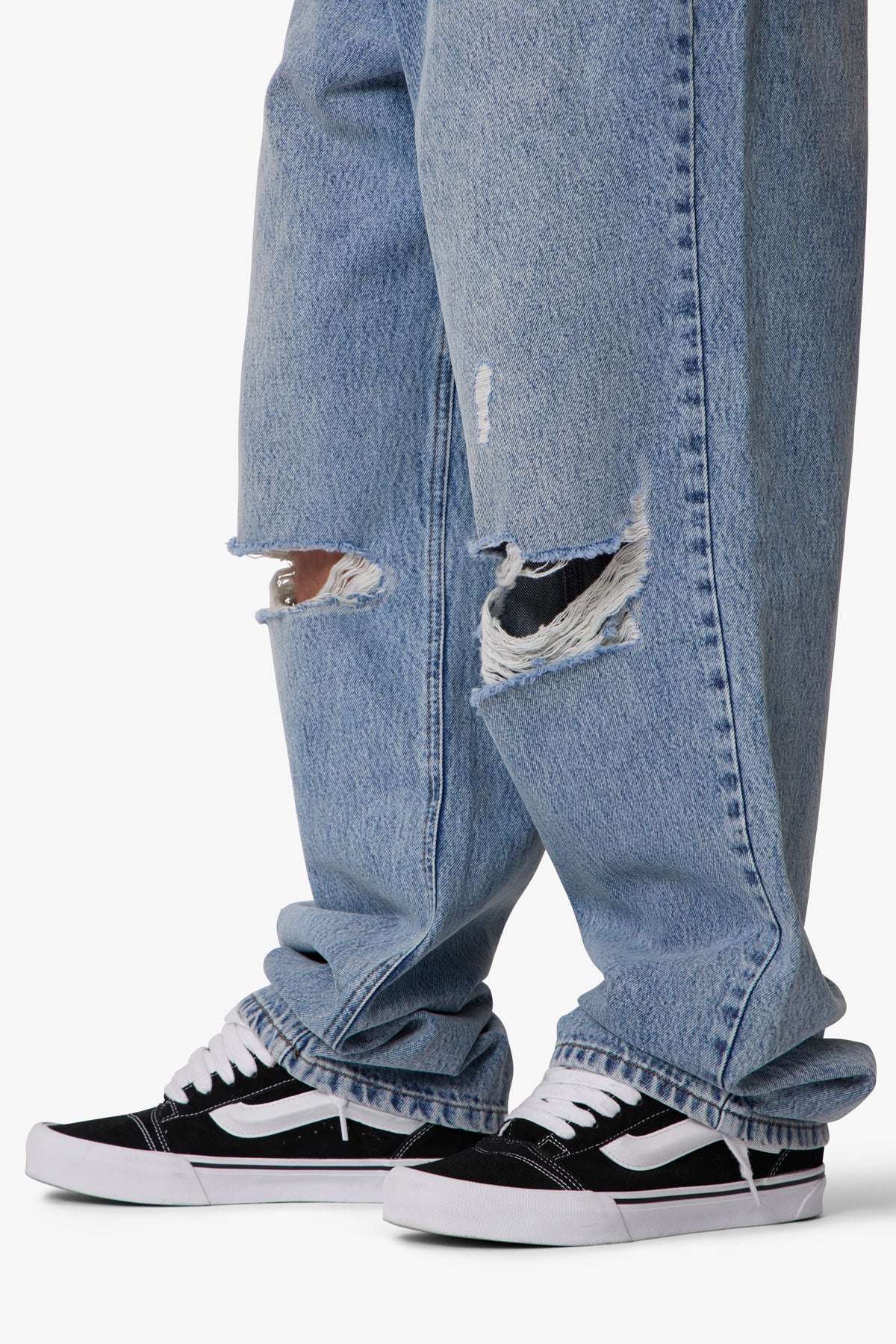 Ultra Baggy Blowout Denim - Washed Vintage Blue - Image 7