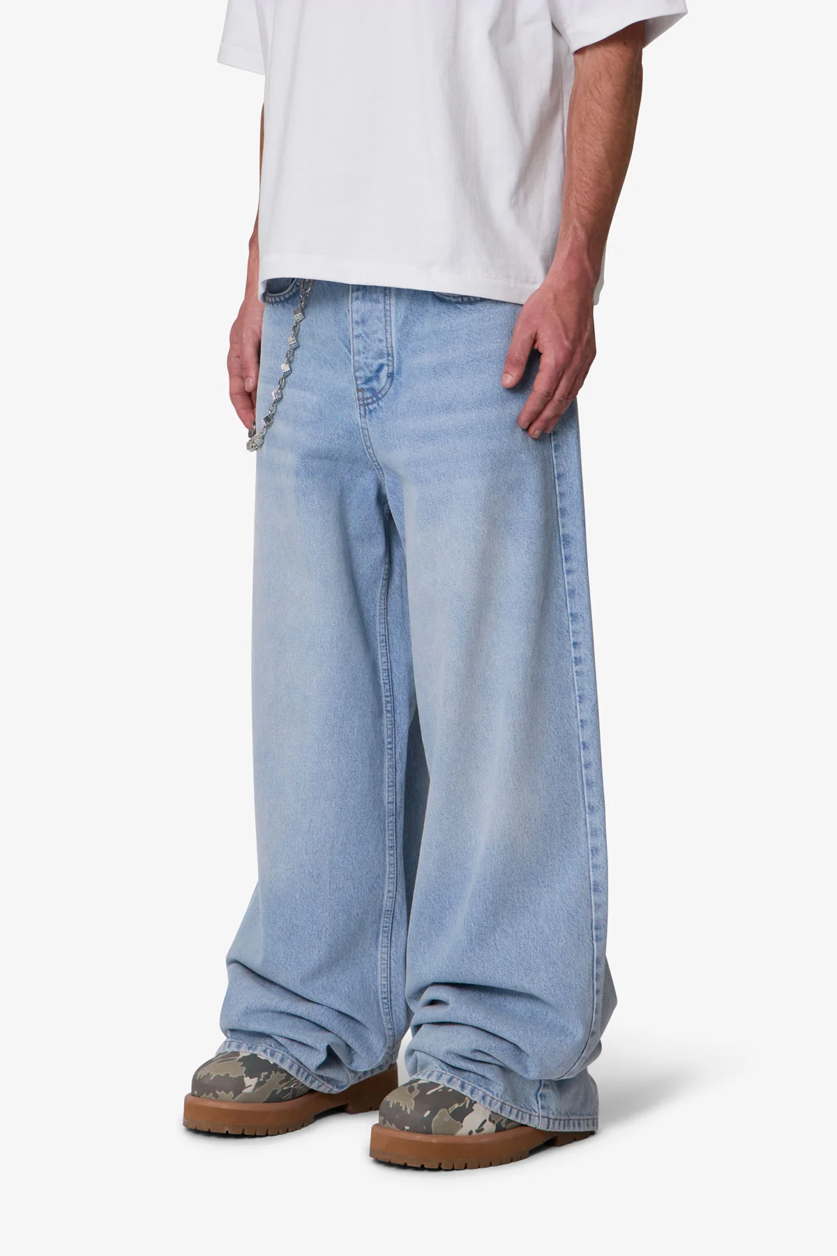 Baggy Washed Rave Denim - Washed Blue - Image 3