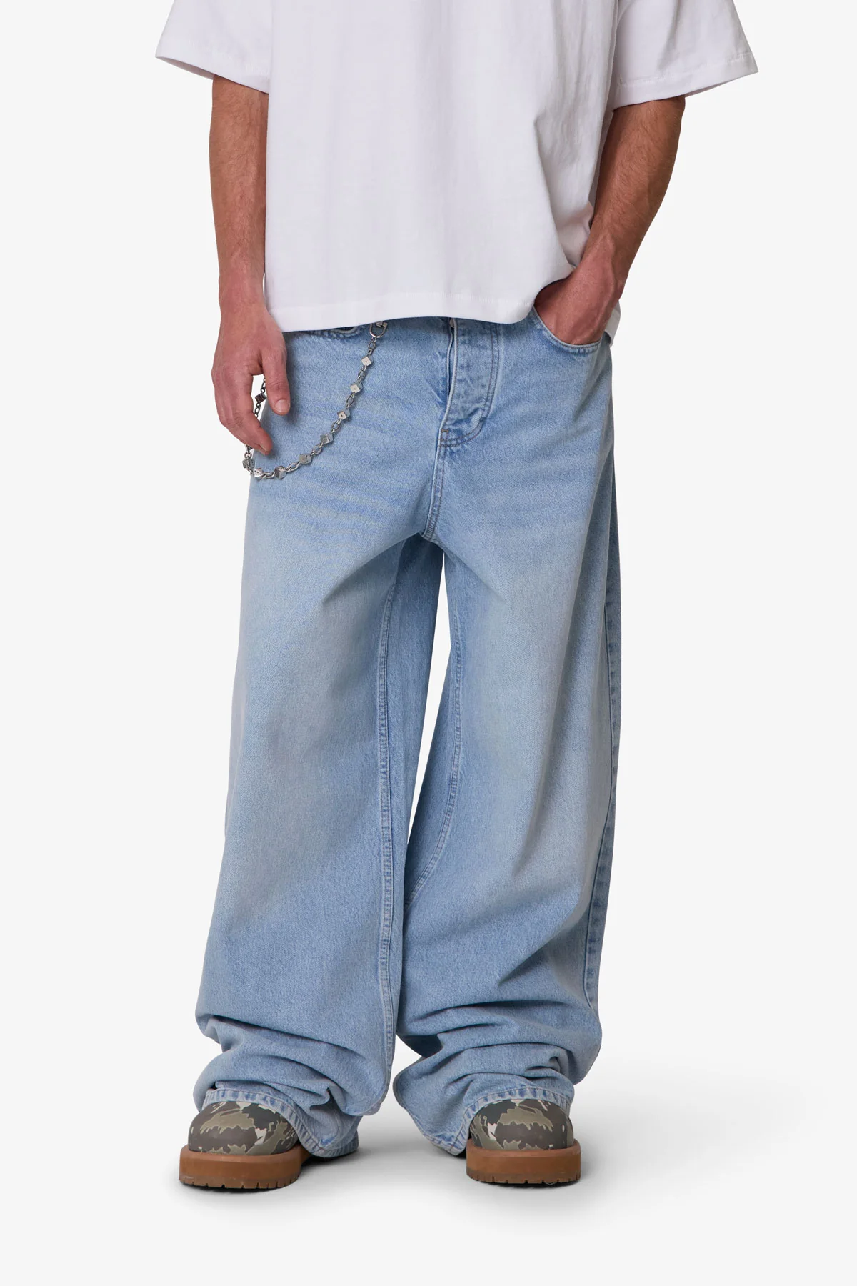 Baggy Washed Rave Denim - Washed Blue - Image 6