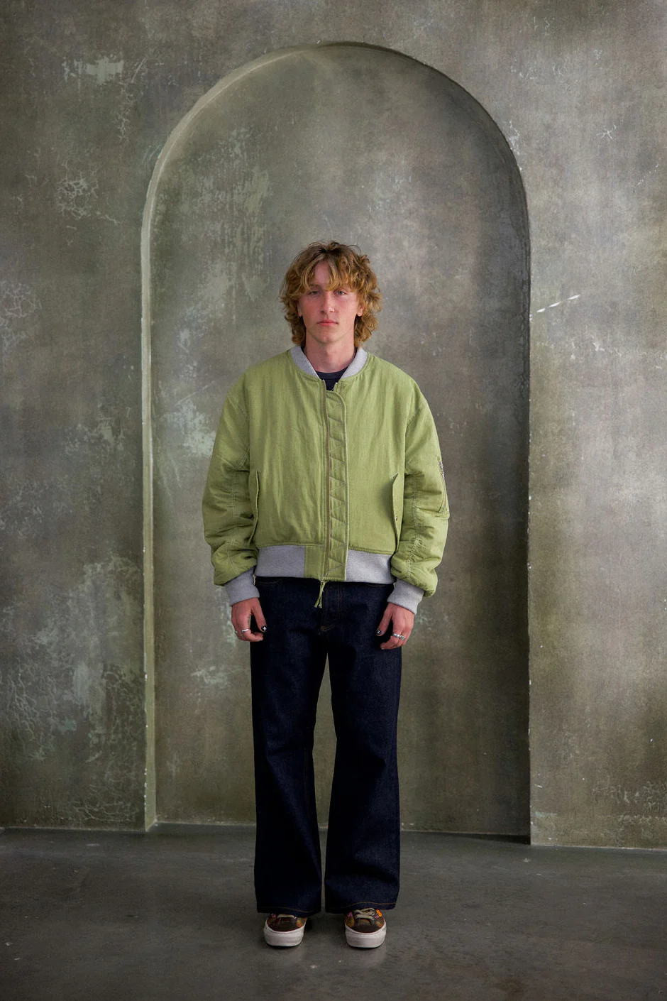G:04 Relaxed Flare Denim - Rinsed Indigo - Image 5