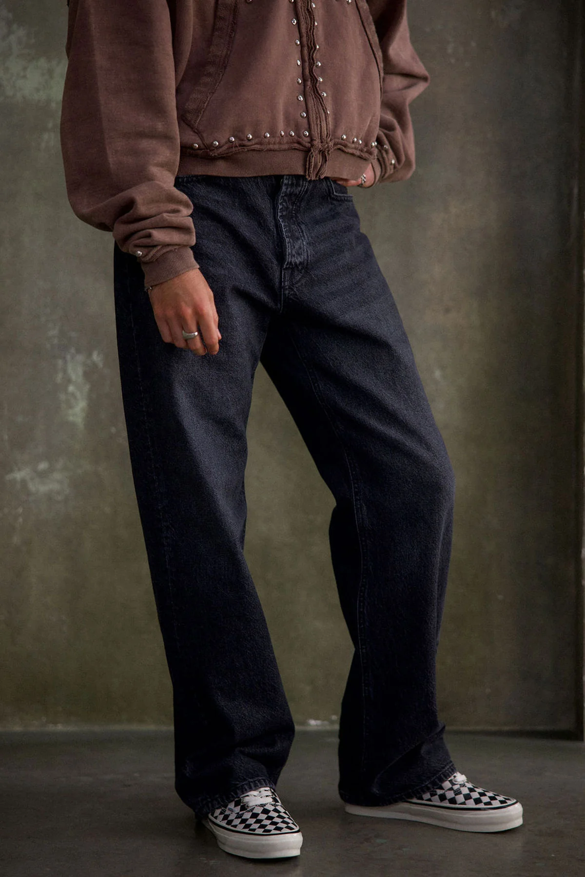 G:05 Relaxed Straight Denim - Stone Wash Black - Image 4