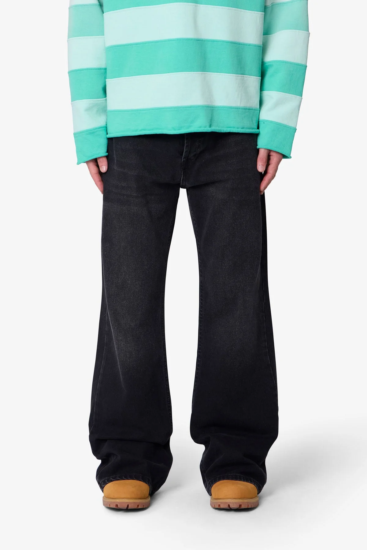 Kick Flare Denim - Washed Black - Image 2