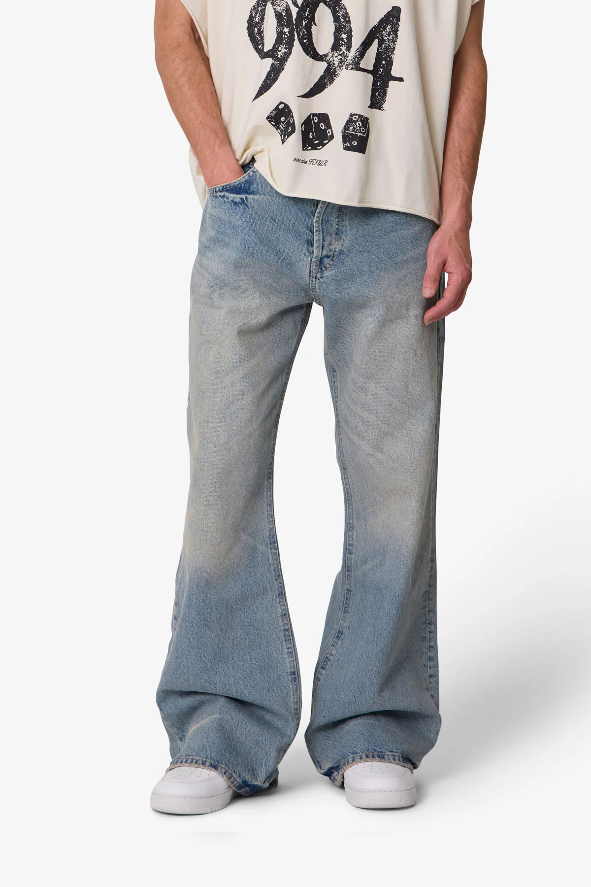 Kick Flare Denim - Western Blue - Image 6