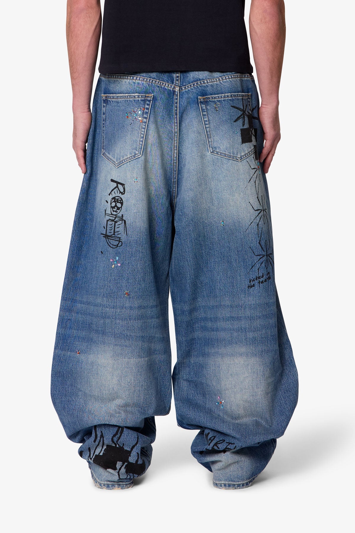 Mega Baggy Sketch Denim - Blue - Image 5