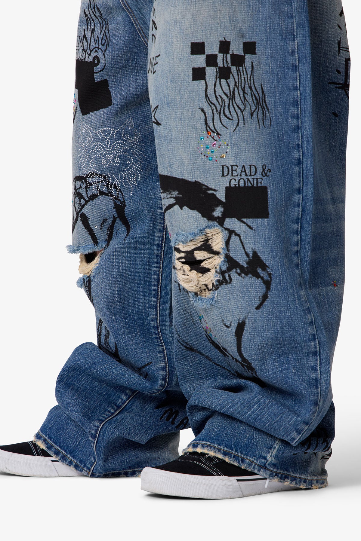 Mega Baggy Sketch Denim - Blue - Image 8