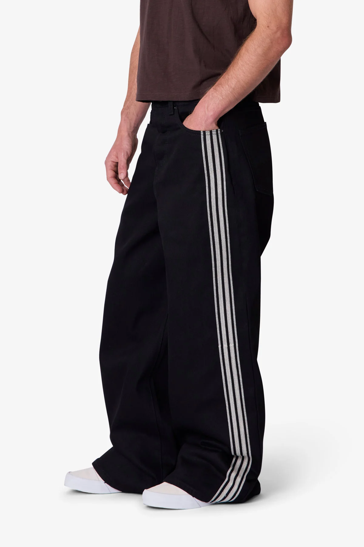 Rave Stripe Denim - Black - Image 6