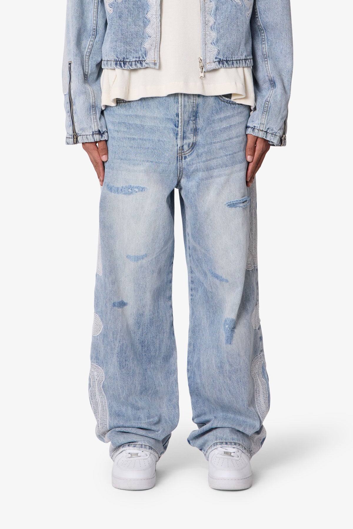 Skeleton Ultra Baggy Denim - Washed Blue - Image 3