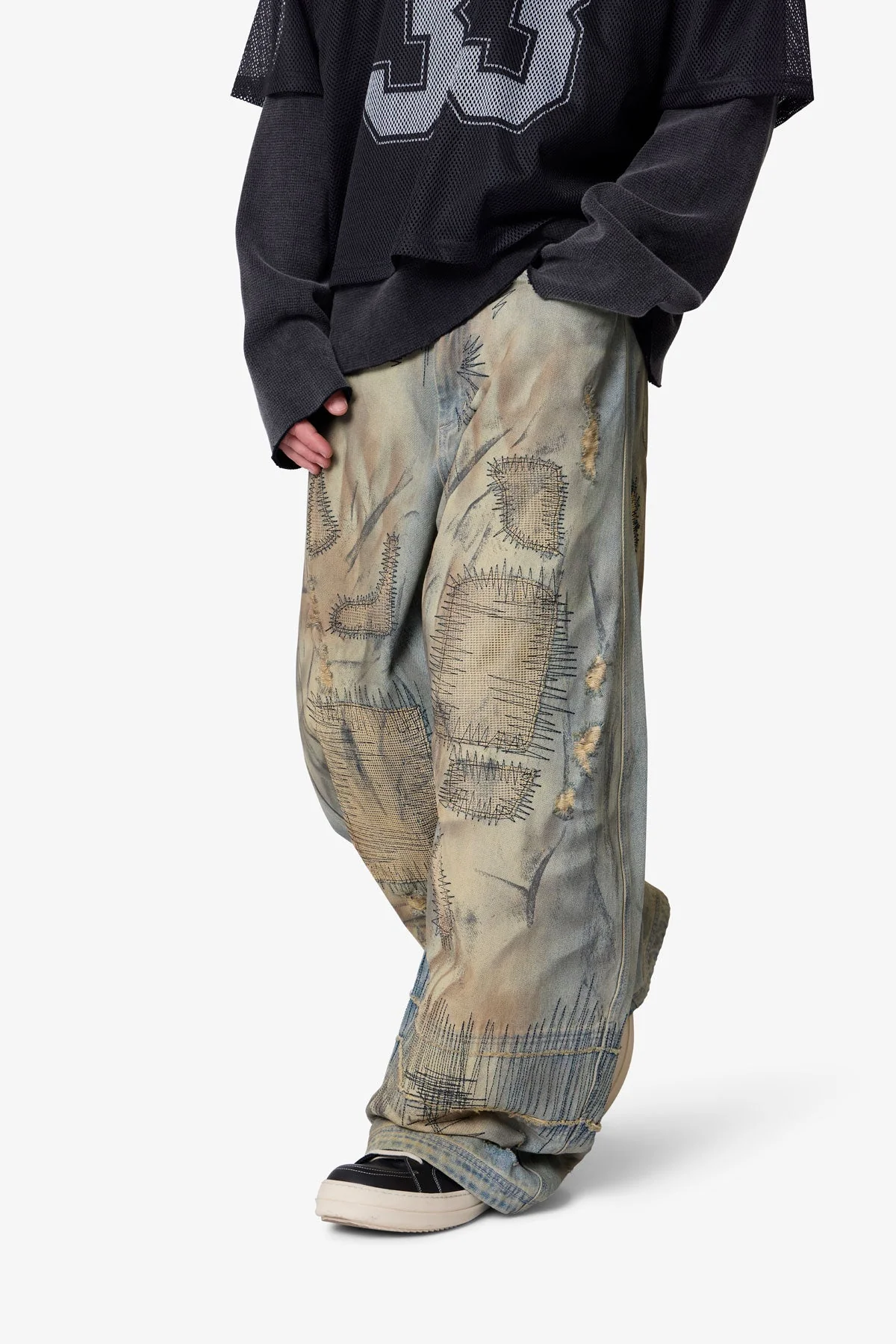 Stitched Barrel Denim - Vintage Blue - Image 6