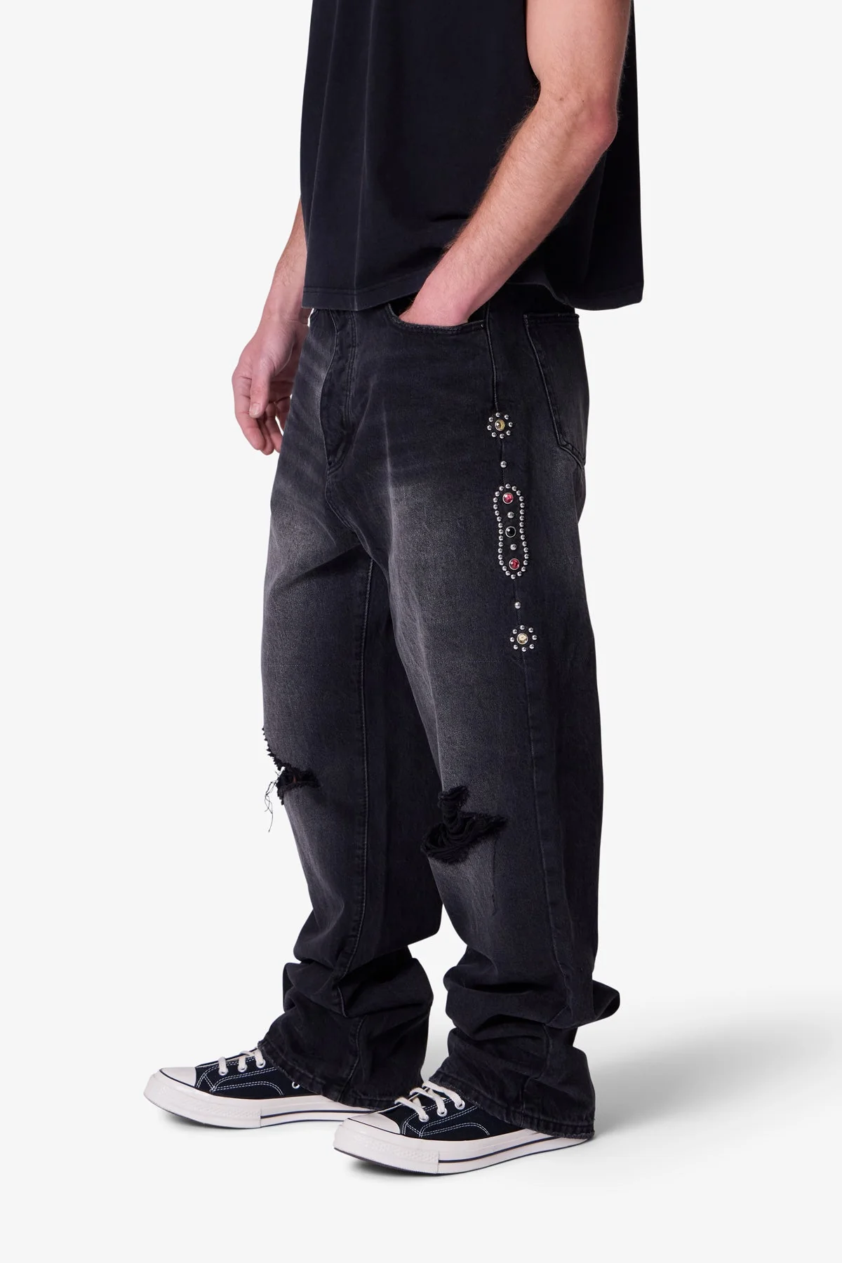 Ultra Baggy Mojave Denim - Washed Black - Image 2