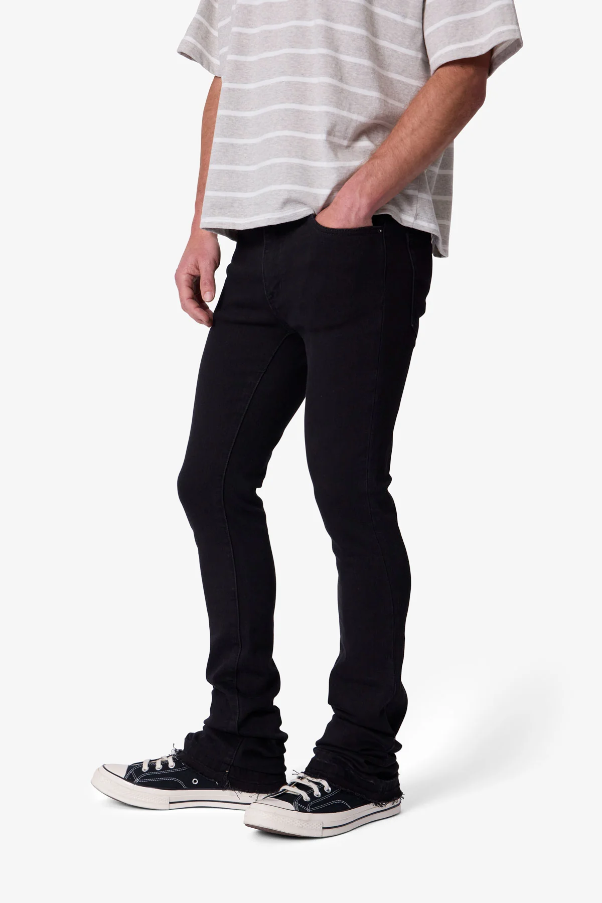 X514 Skinny Stacked Denim - Black - Image 6