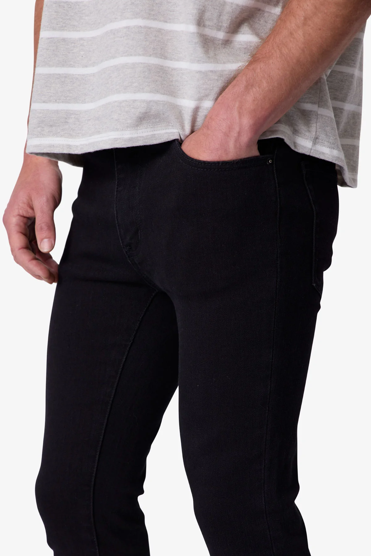 X514 Skinny Stacked Denim - Black - Image 7