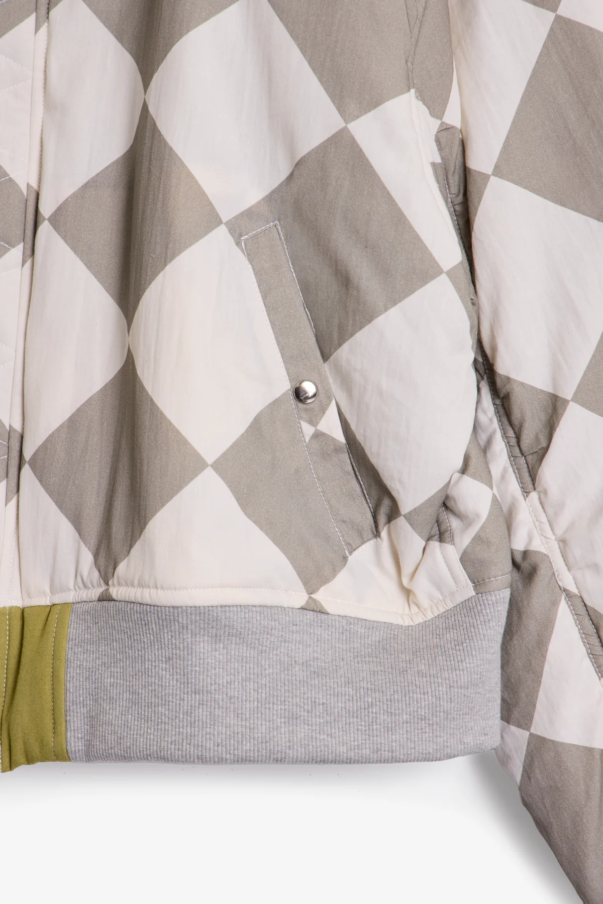 Overwashed Reversible Bomber Jacket - Olive - Image 4