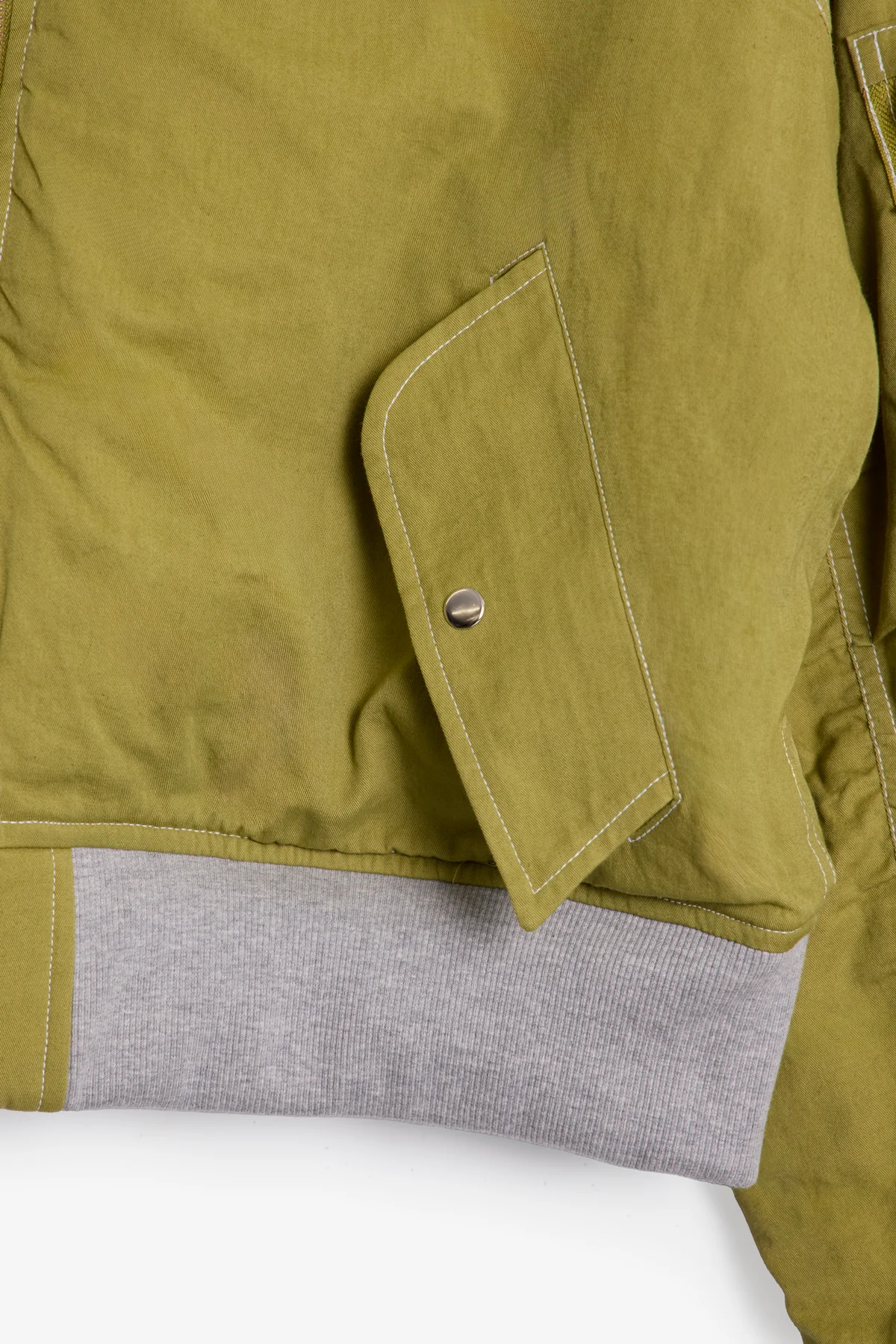 Overwashed Reversible Bomber Jacket - Olive - Image 7