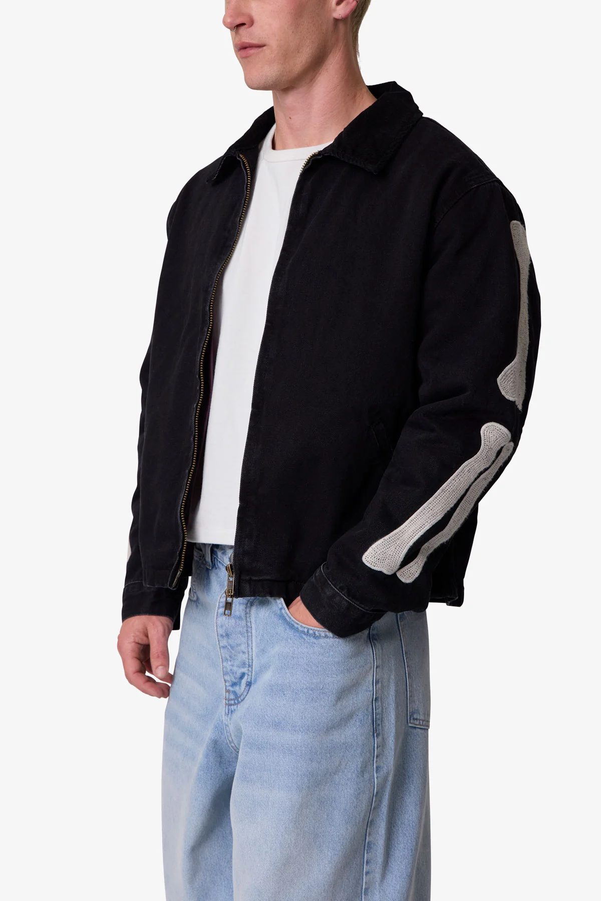 Skeleton Work Jacket - Black - Image 6