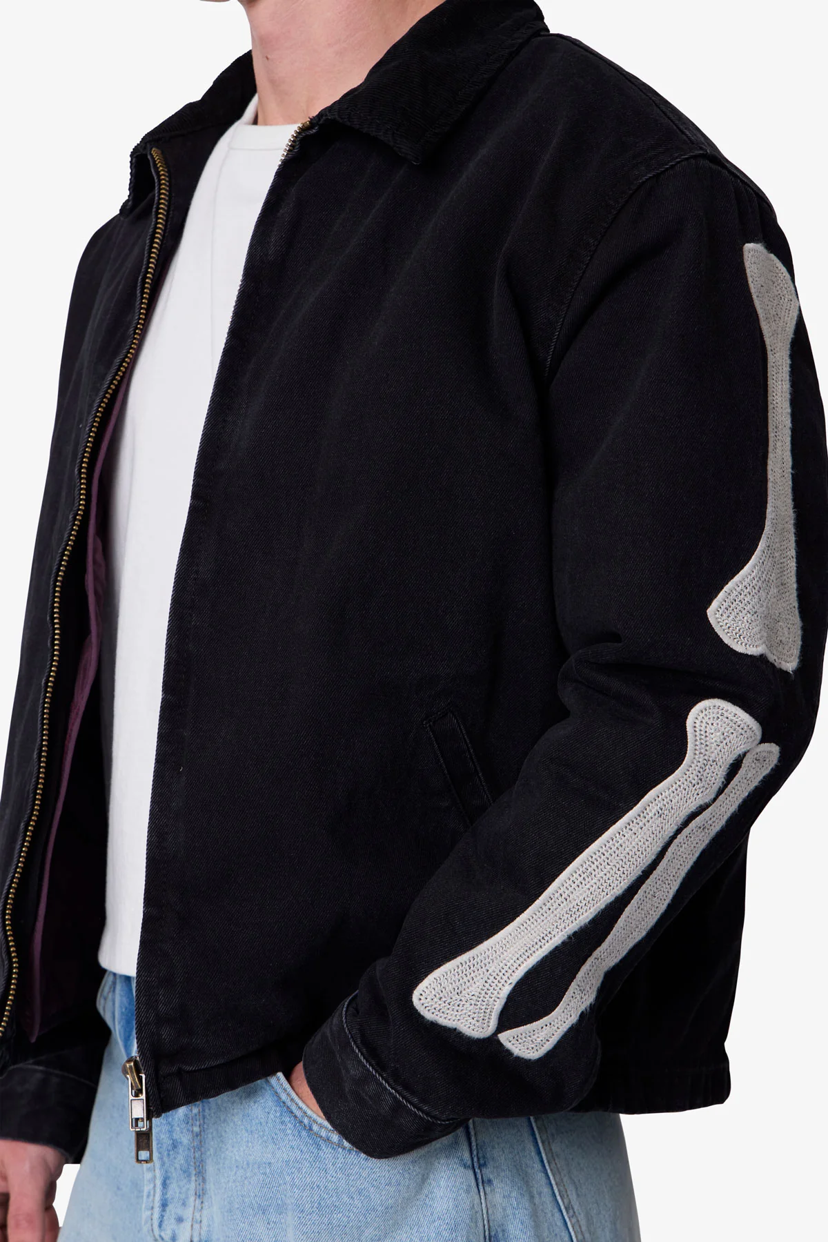 Skeleton Work Jacket - Black - Image 7
