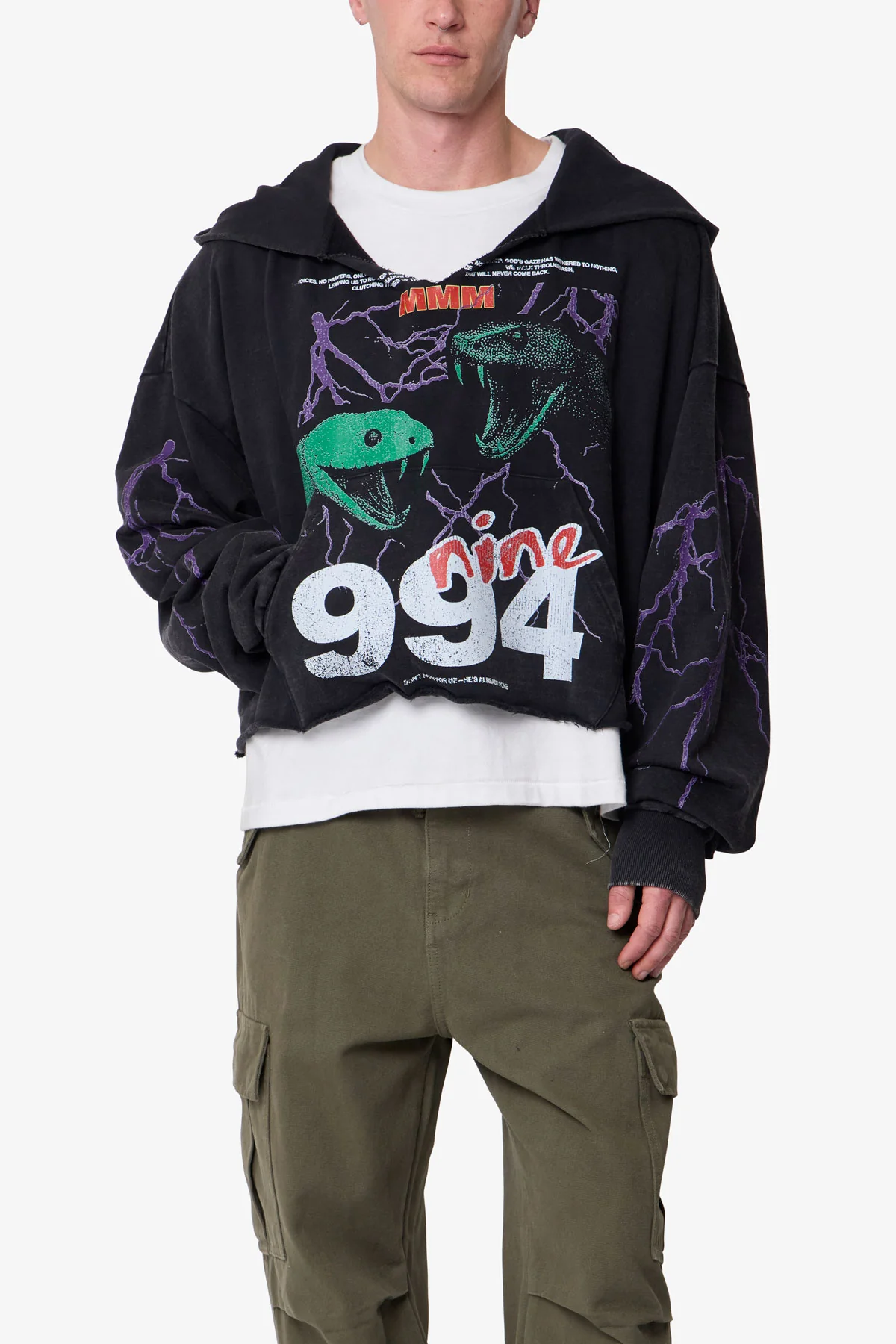 Snake 994 Hoodie - Black - Image 6
