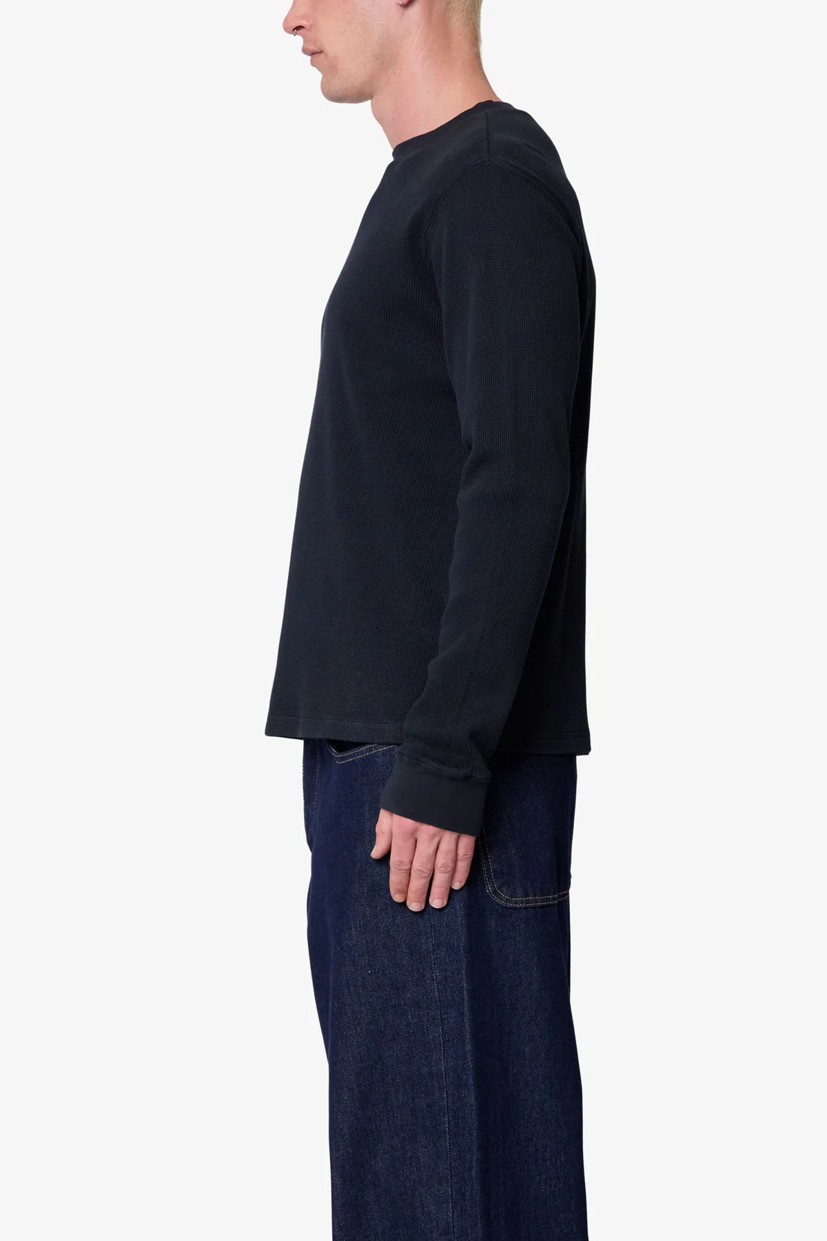 Basic Thermal L/S Tee - Black - Image 4
