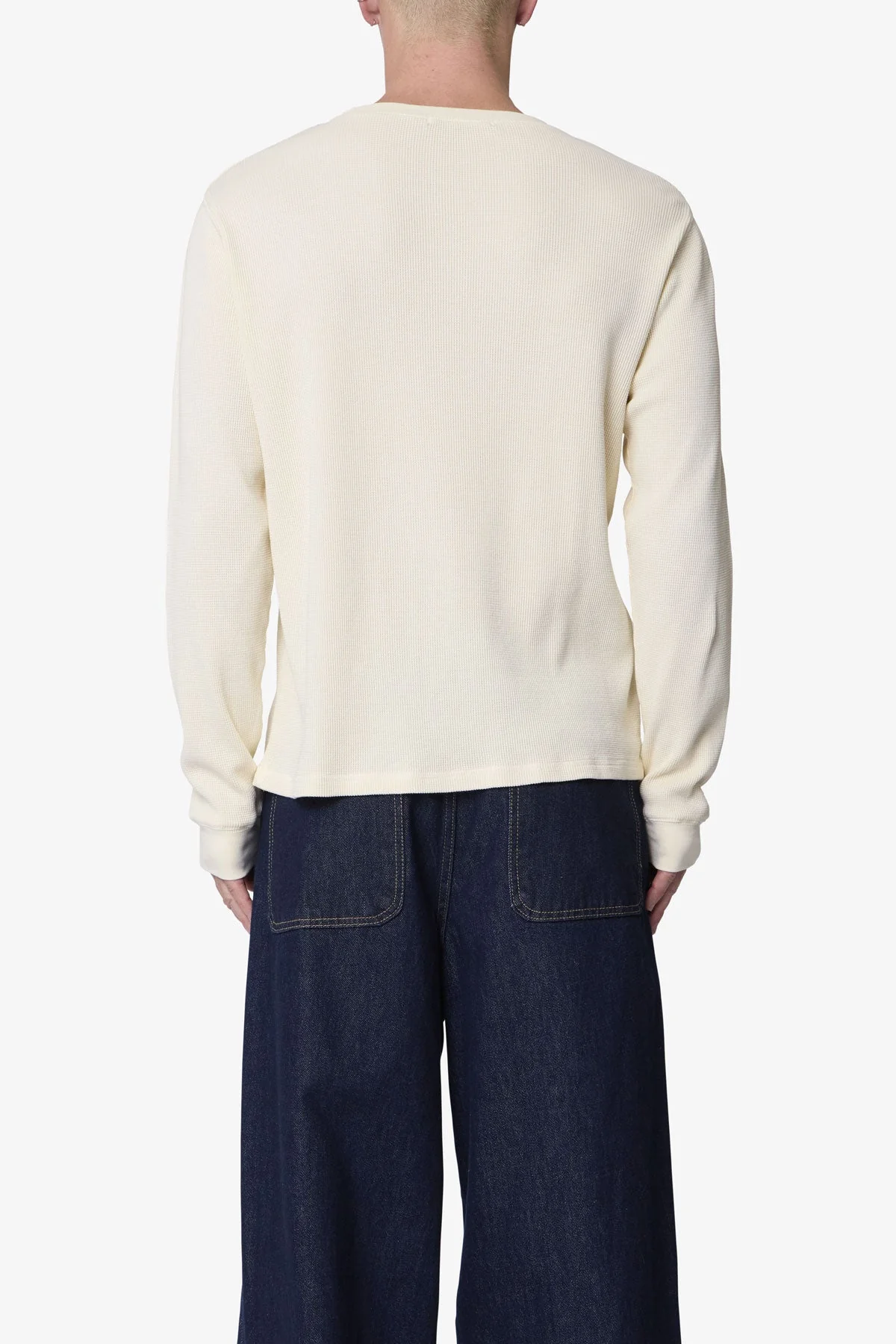 Basic Thermal L/S Tee - Off White - Image 5