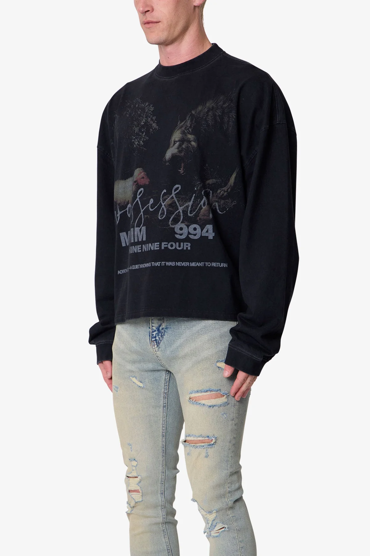 FW L/S Tee - Black - Image 3