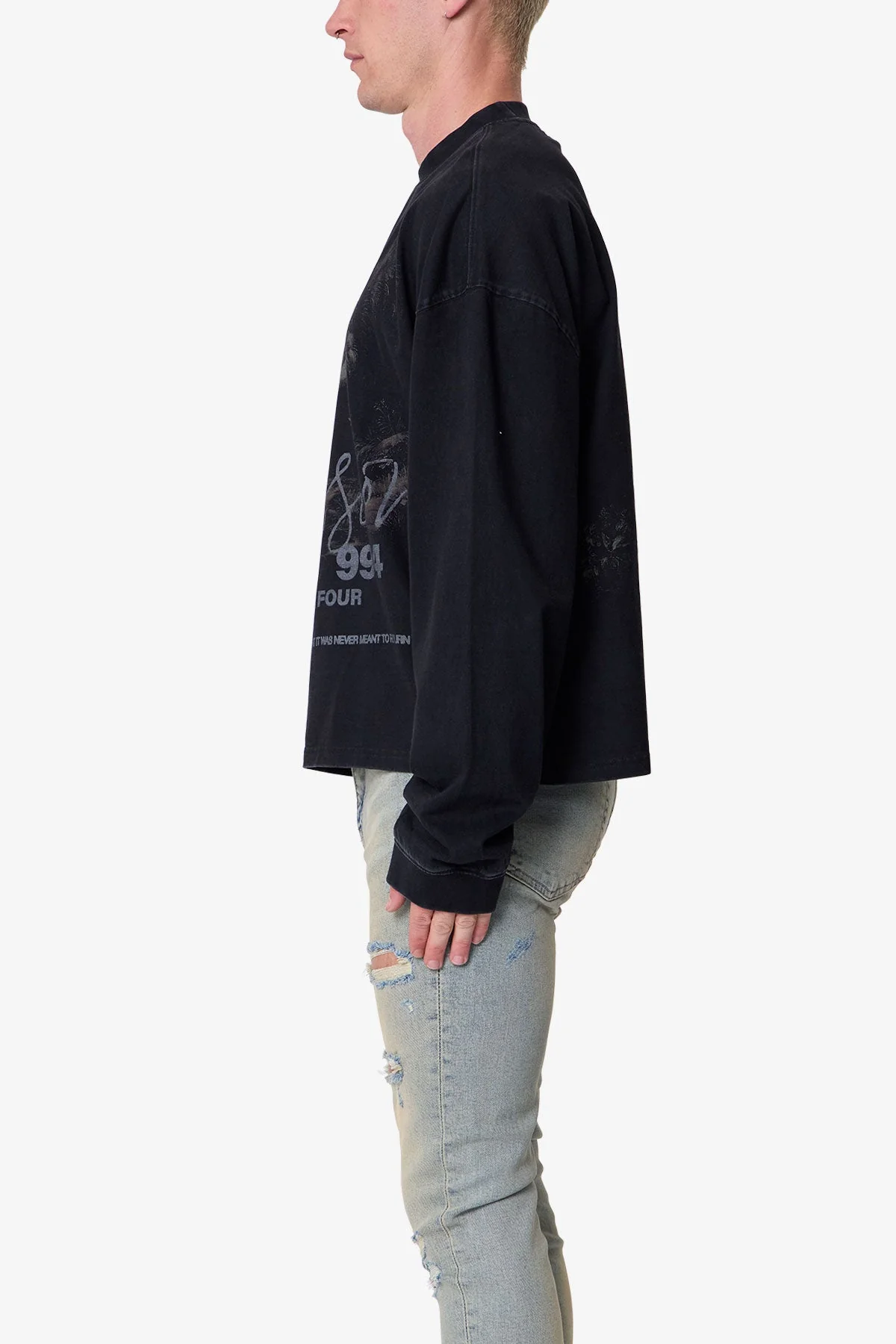 FW L/S Tee - Black - Image 4