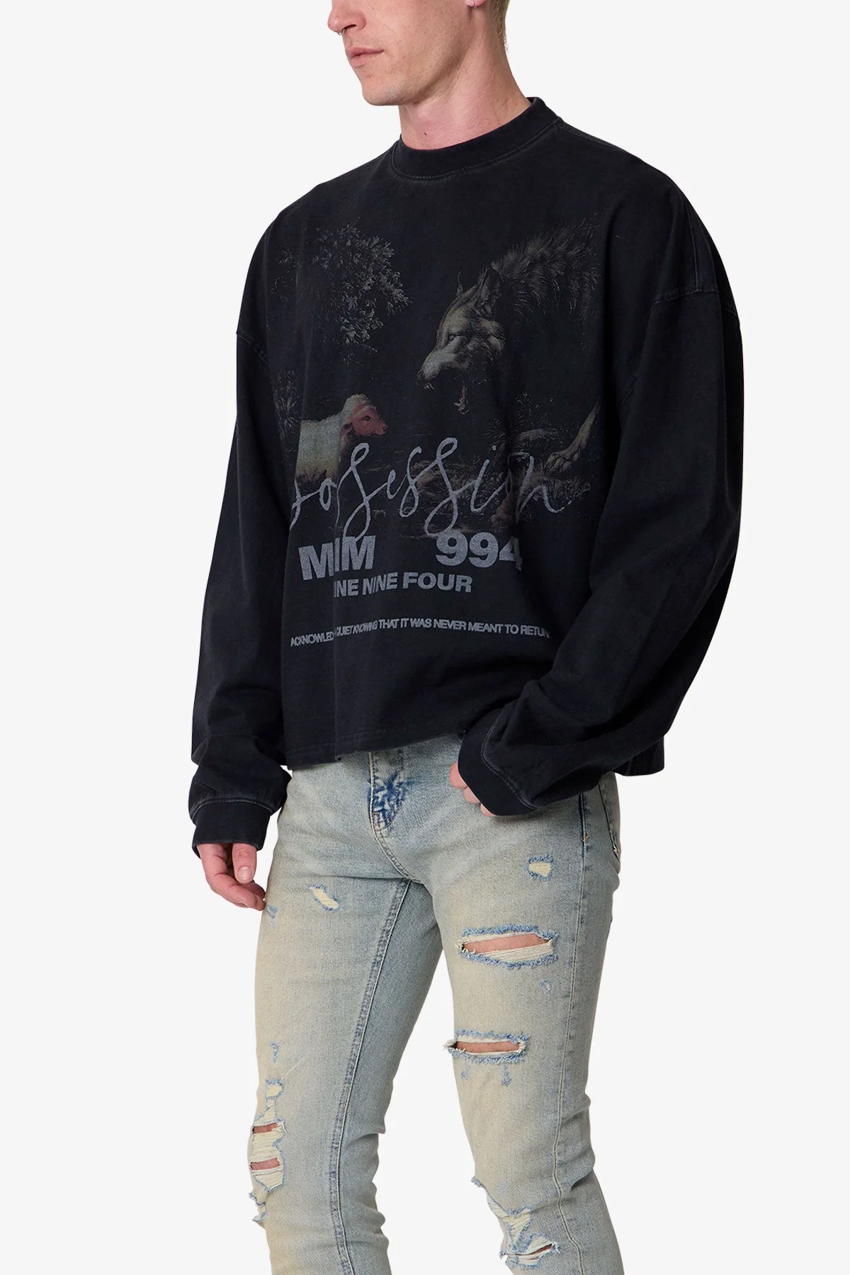 FW L/S Tee - Black - Image 6