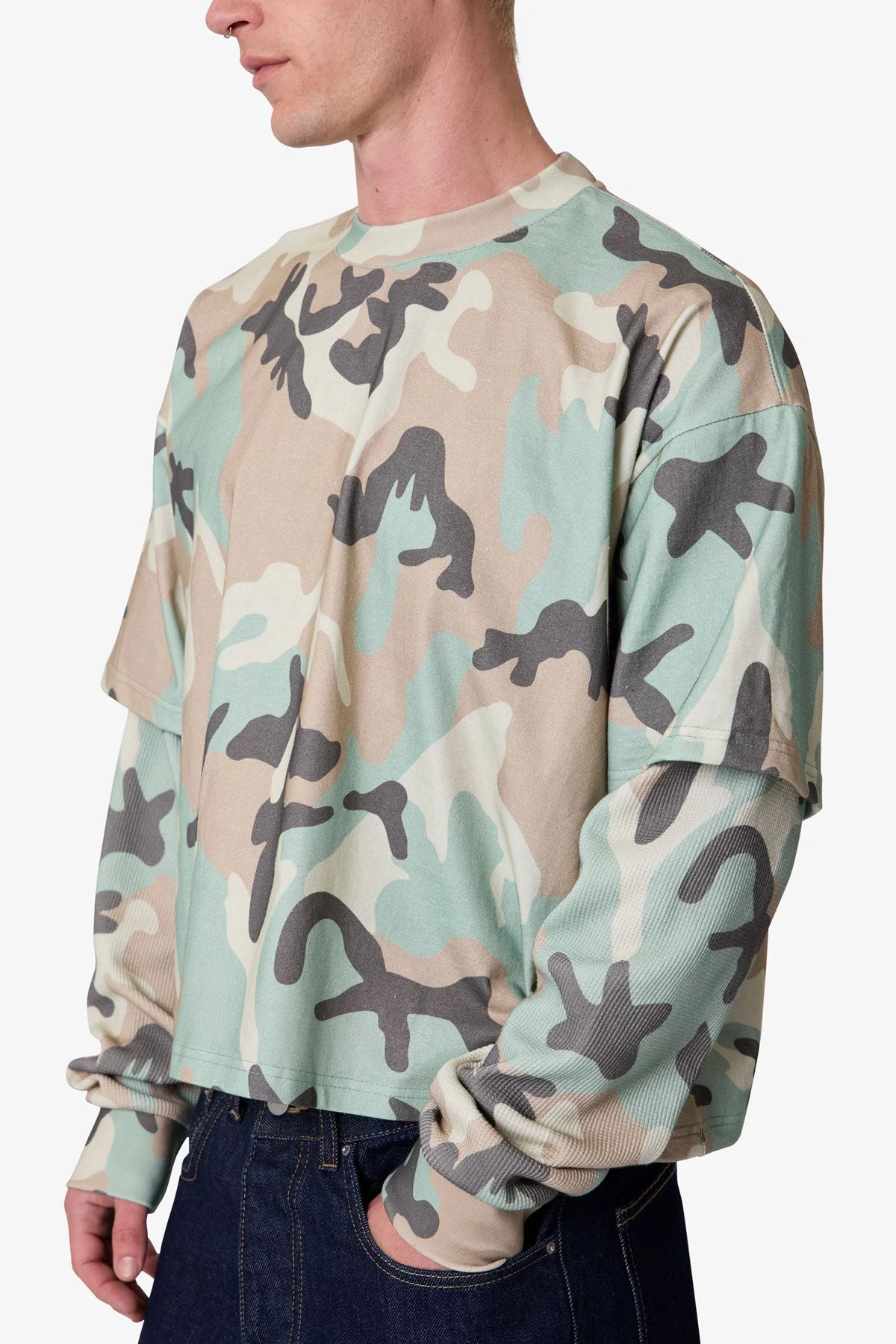 Layered Thermal L/S Tee - Camo - Image 7