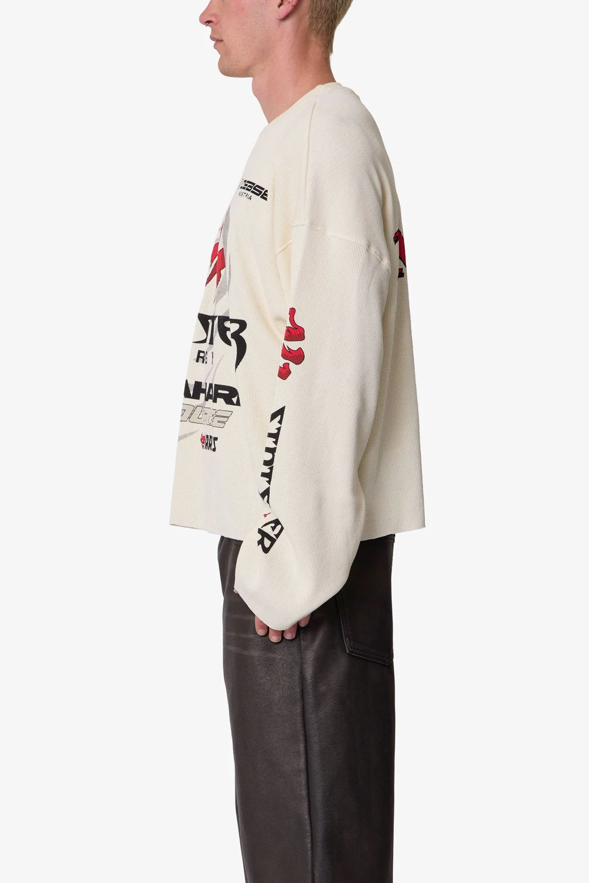 Sinister Thermal L/S Tee - Off White - Image 4