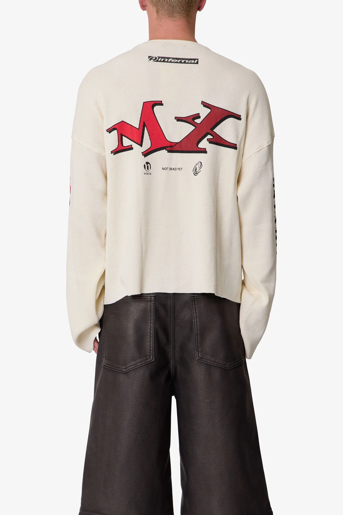 Sinister Thermal L/S Tee - Off White - Image 5