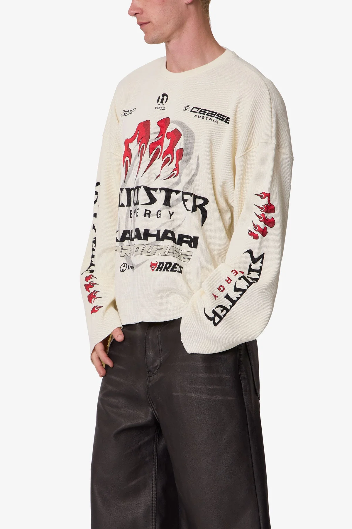 Sinister Thermal L/S Tee - Off White - Image 6