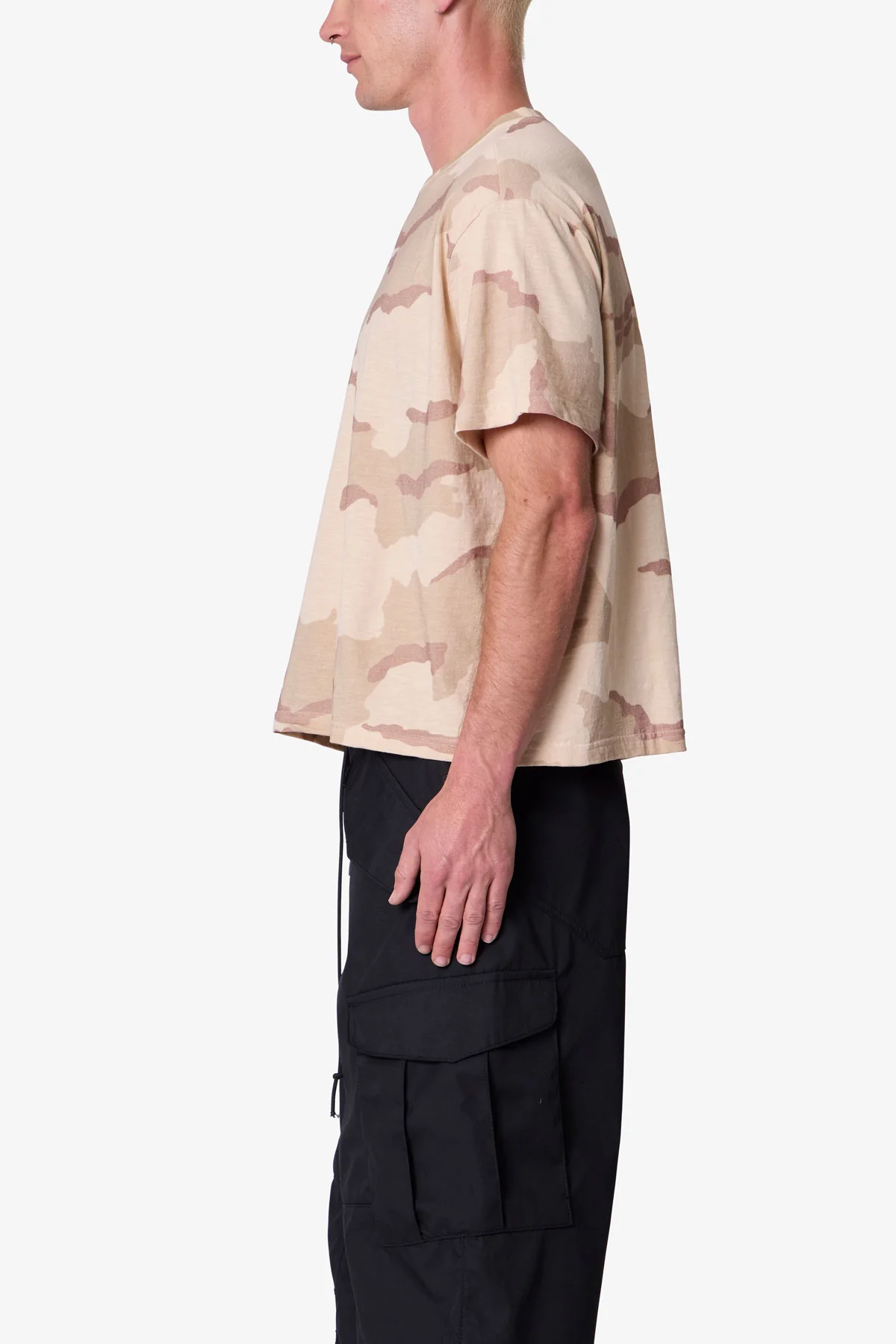 Sprayed Slub Tee - Desert Camo - Image 4