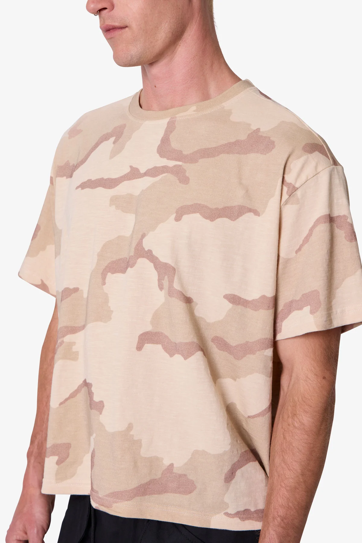 Sprayed Slub Tee - Desert Camo - Image 7