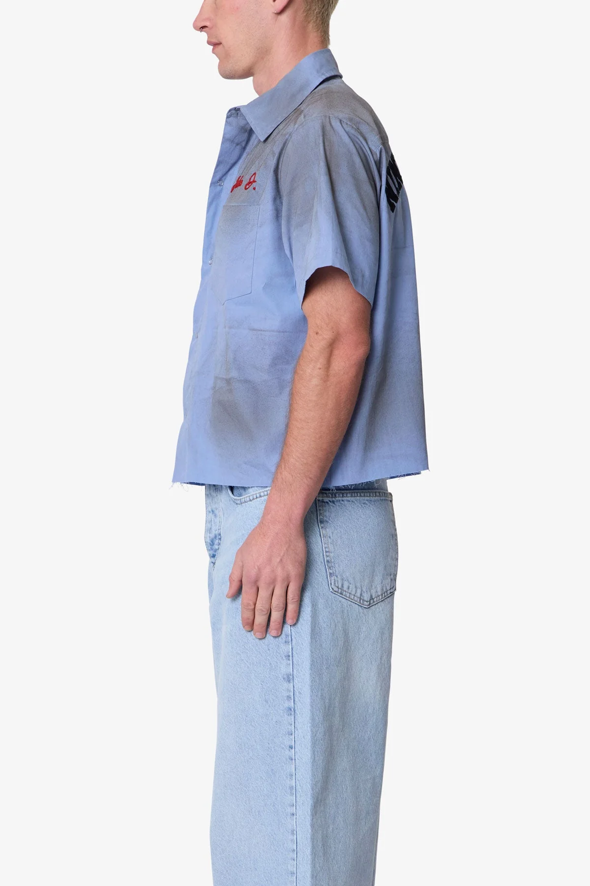 Vintage Work S/S Shirt - Light Blue - Image 4